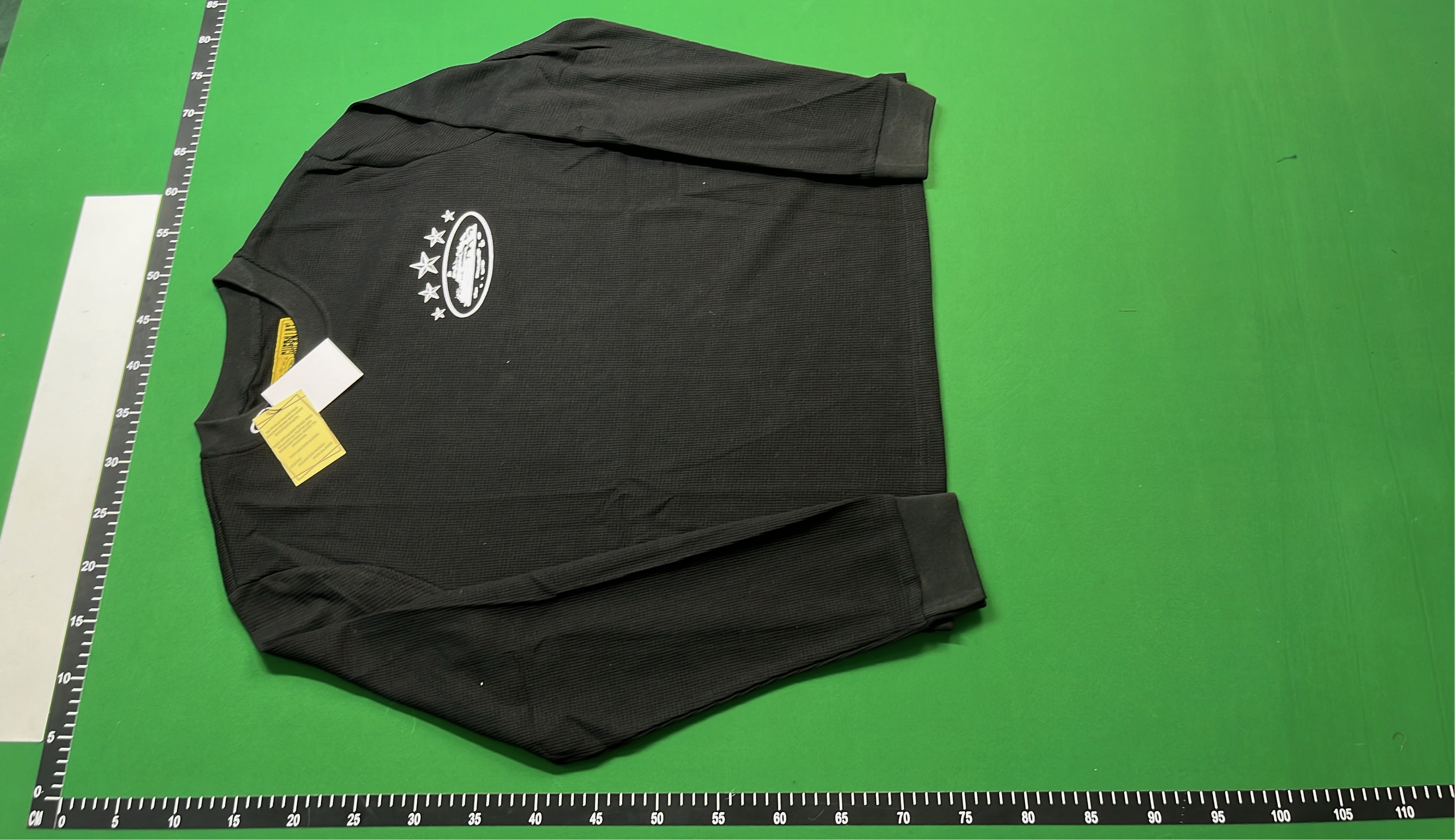 Black Long Sleeve Shirt with Star Design