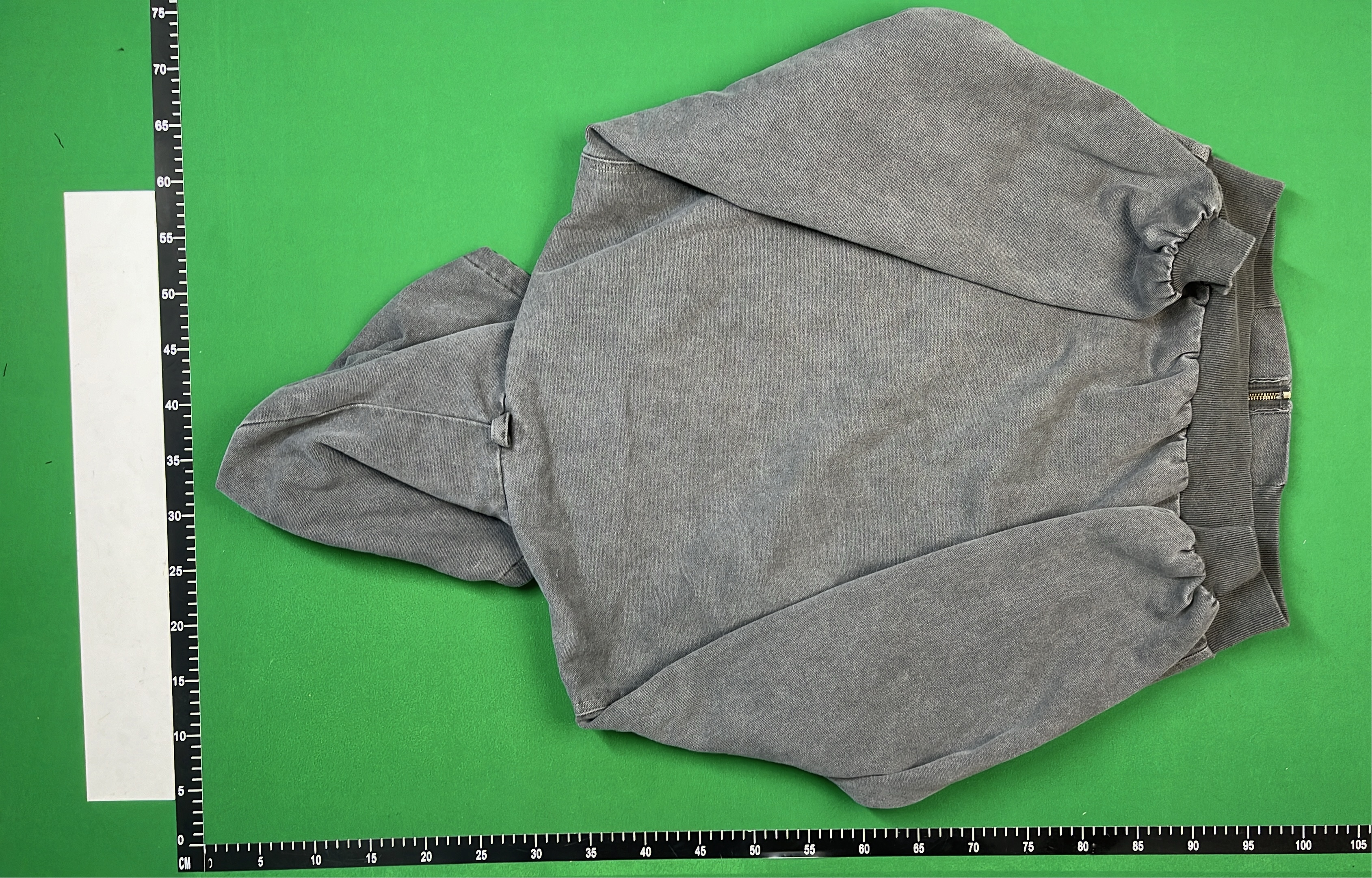 Carhartt Grey Hooded Zip-Up Jacket with Front Pockets