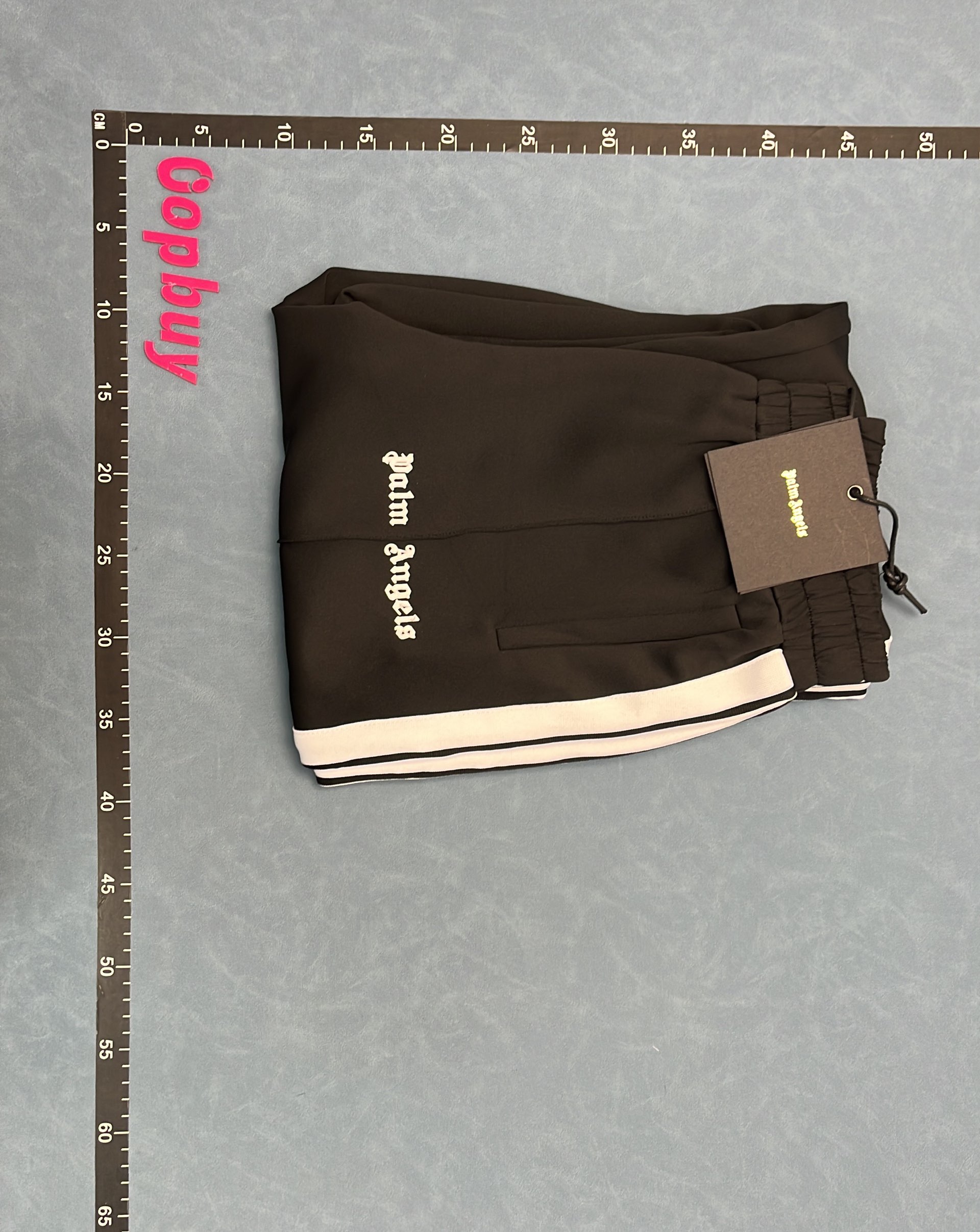 Purple Track Pants with White Side Stripes and Angels Logo