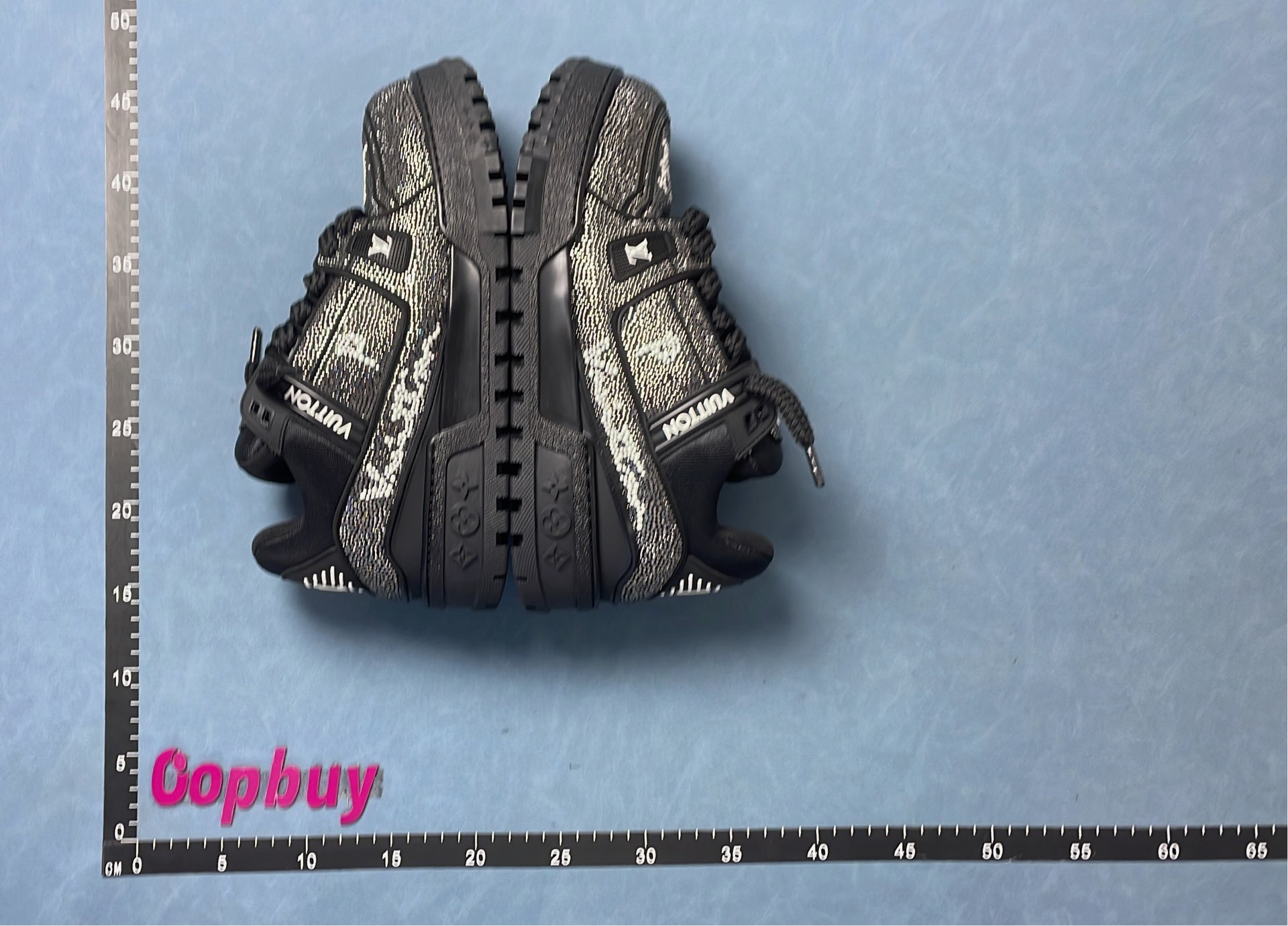 LV Trainer Sneakers in Navy and White
