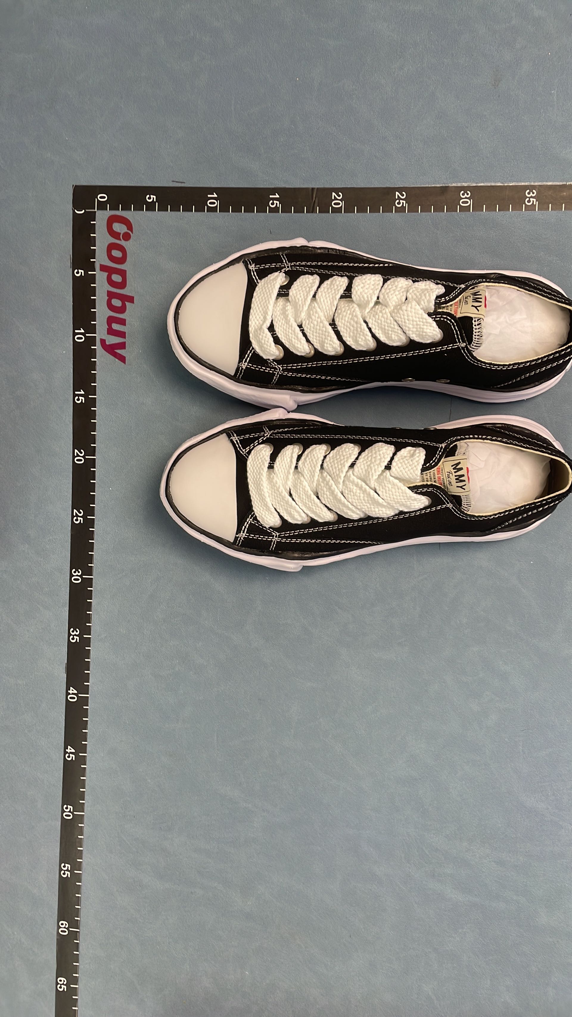 Black Low Top Canvas Sneakers with Chunky White Sole