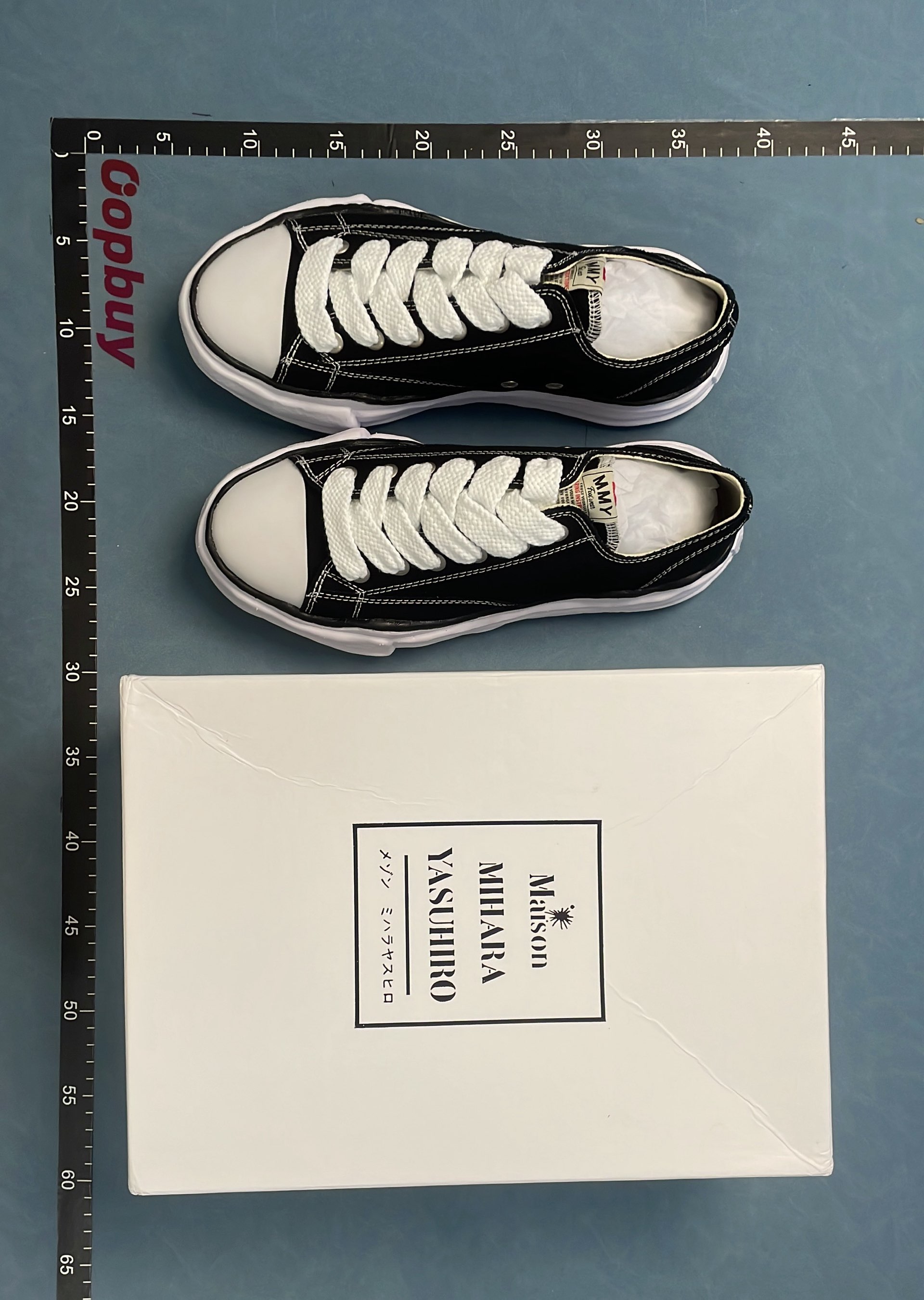 Black Low Top Canvas Sneakers with Chunky White Sole