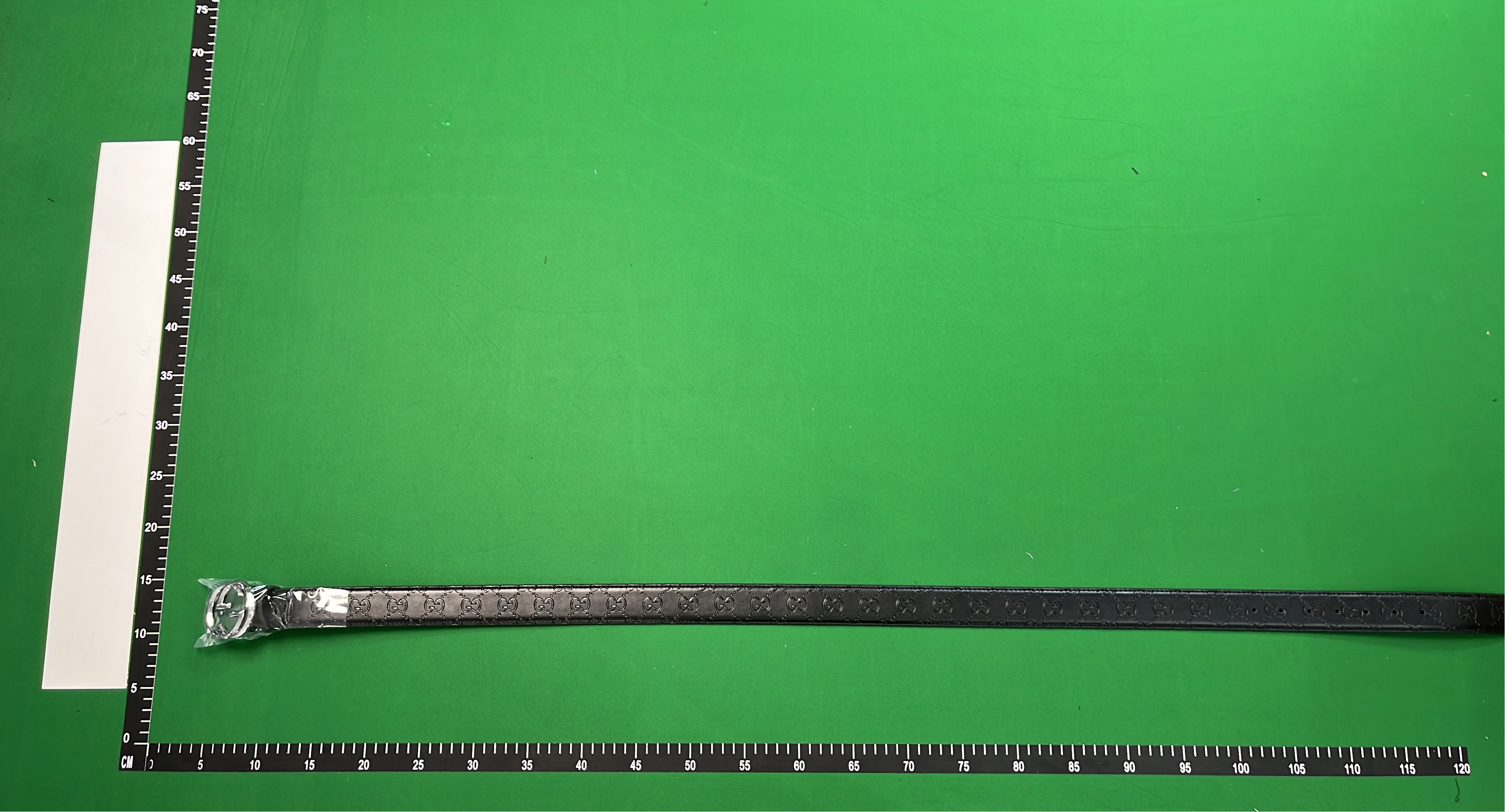 Gucci Black Leather Belt with GG Logo Buckle