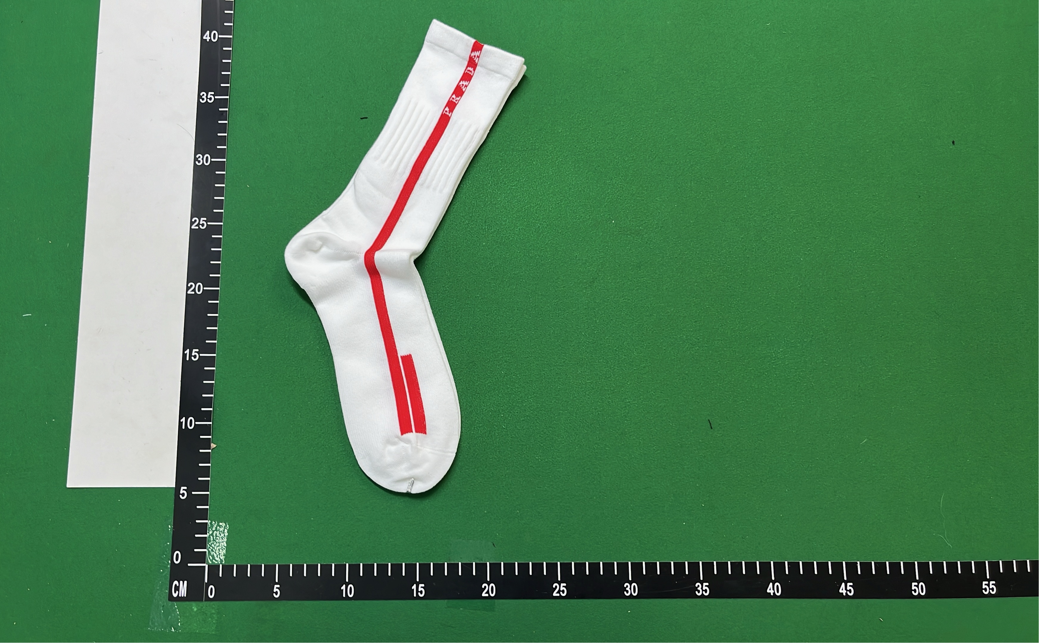 Prada Red Stripe Socks - White & Black