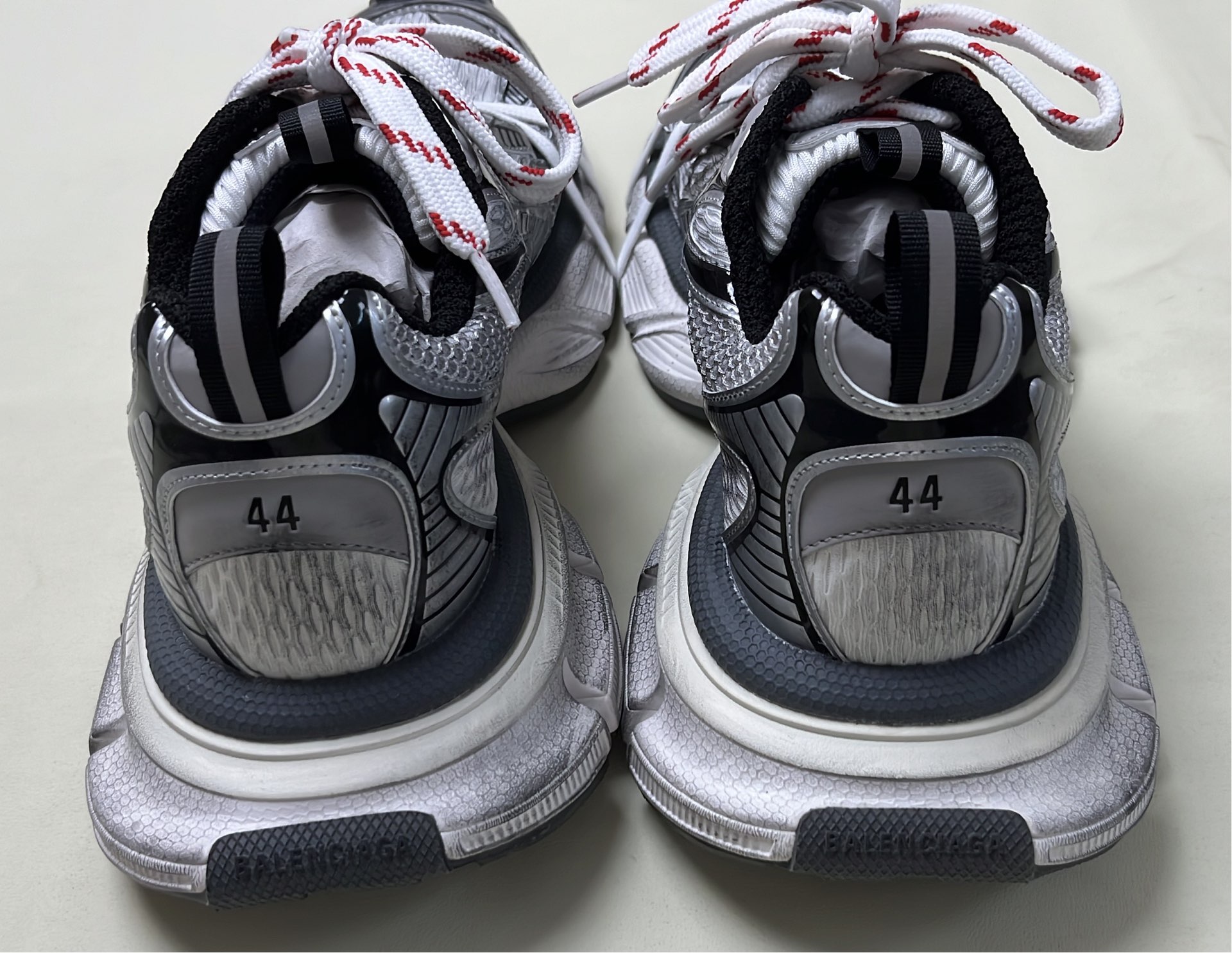 Balenciaga Triple S White Orange Sneakers