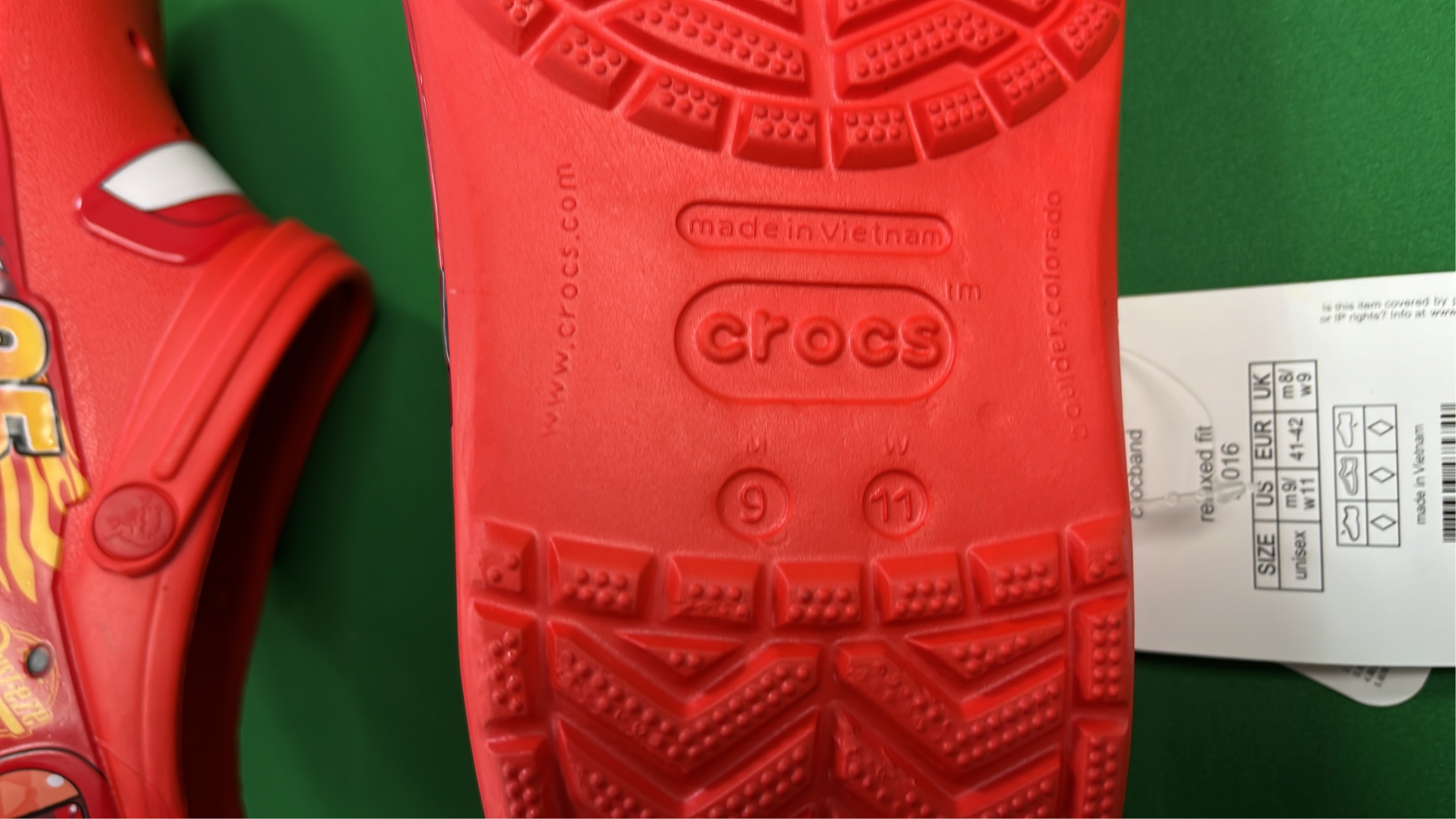 Lightning McQueen Crocs Kids Shoes - Disney Cars 95