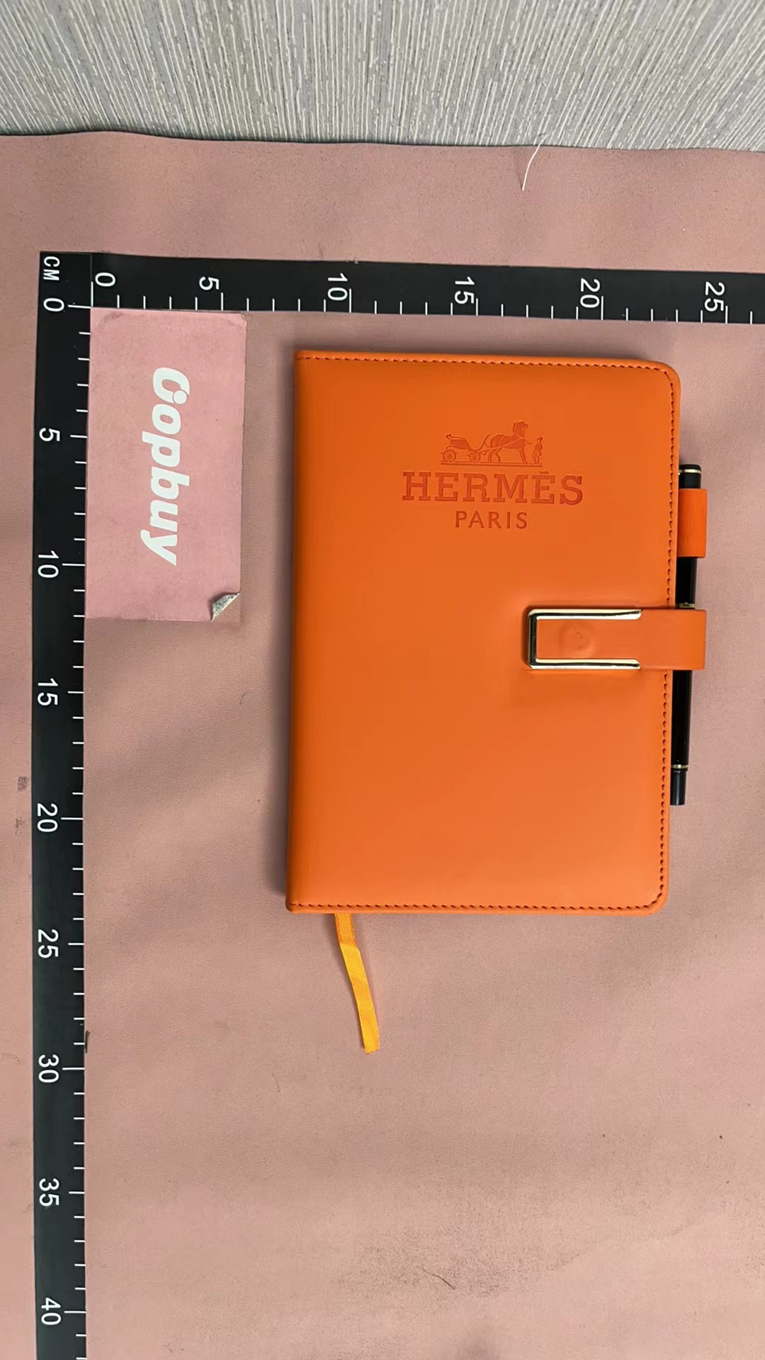 Orange Leather Notebook - Premium Writing Journal