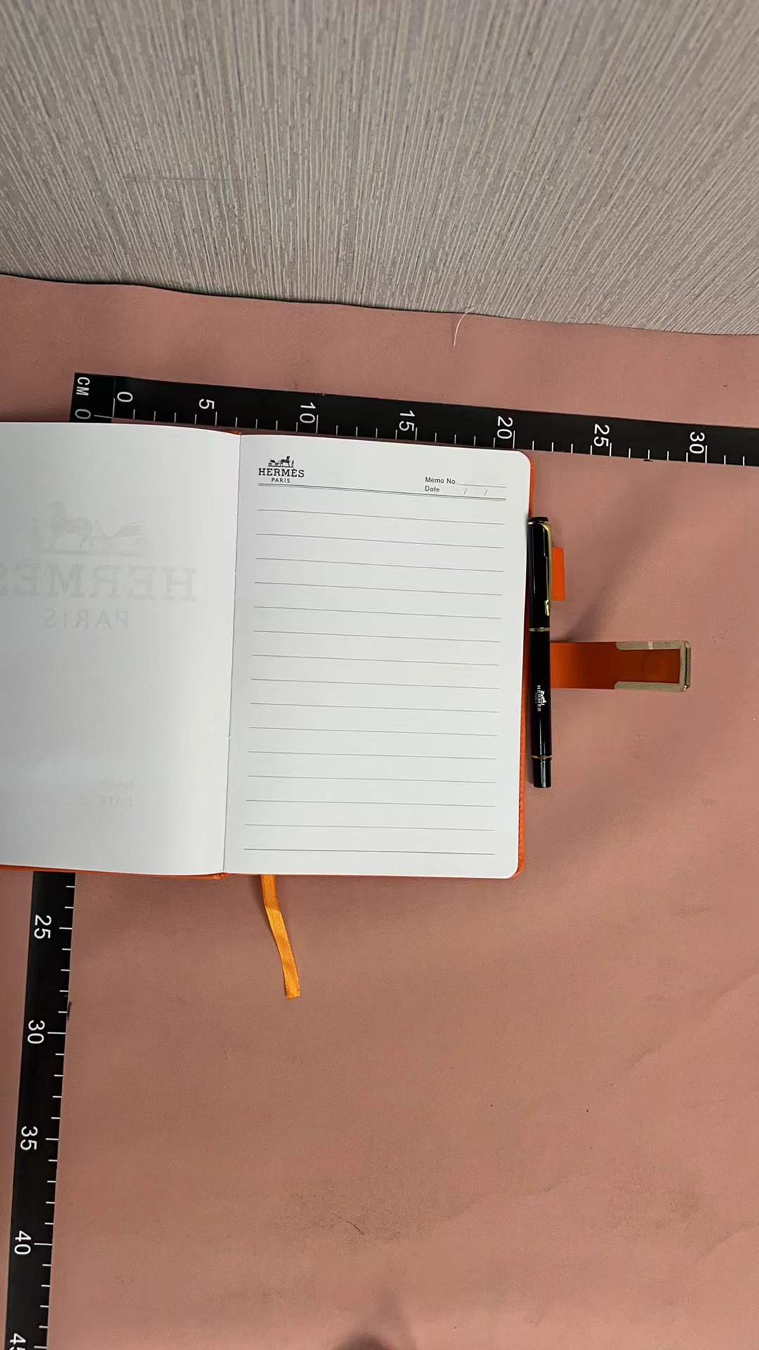 Orange Leather Notebook - Premium Writing Journal