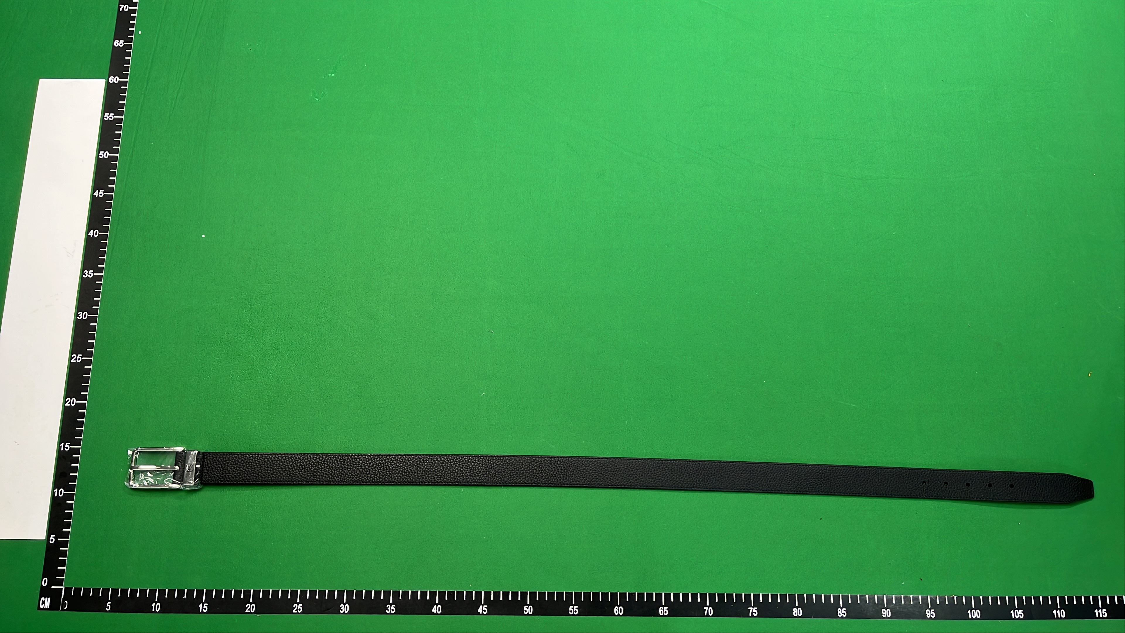 Louis Vuitton Men's Black Leather Belt with Silver Buckle