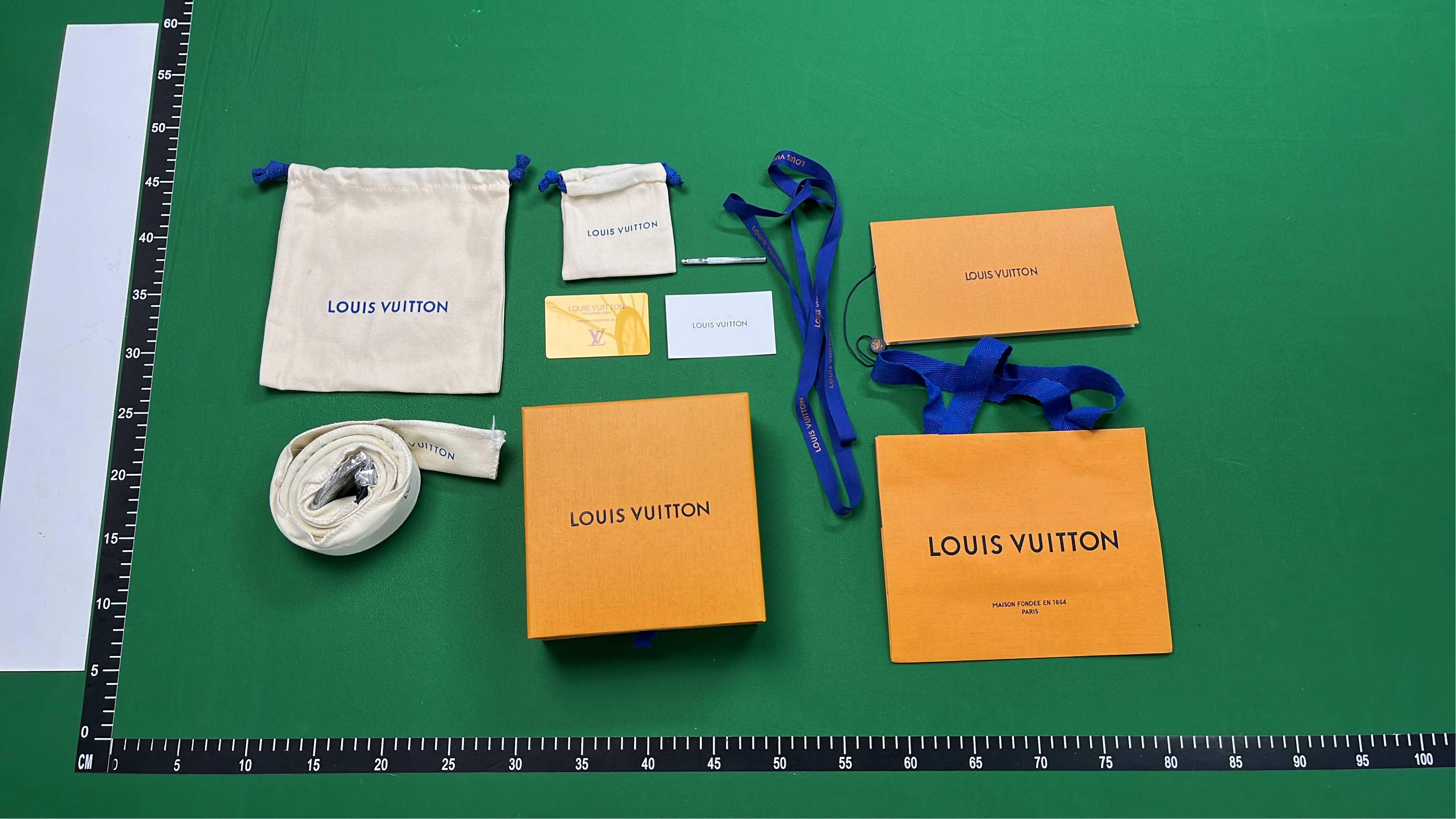 Louis Vuitton Men's Black Leather Belt with Silver Buckle