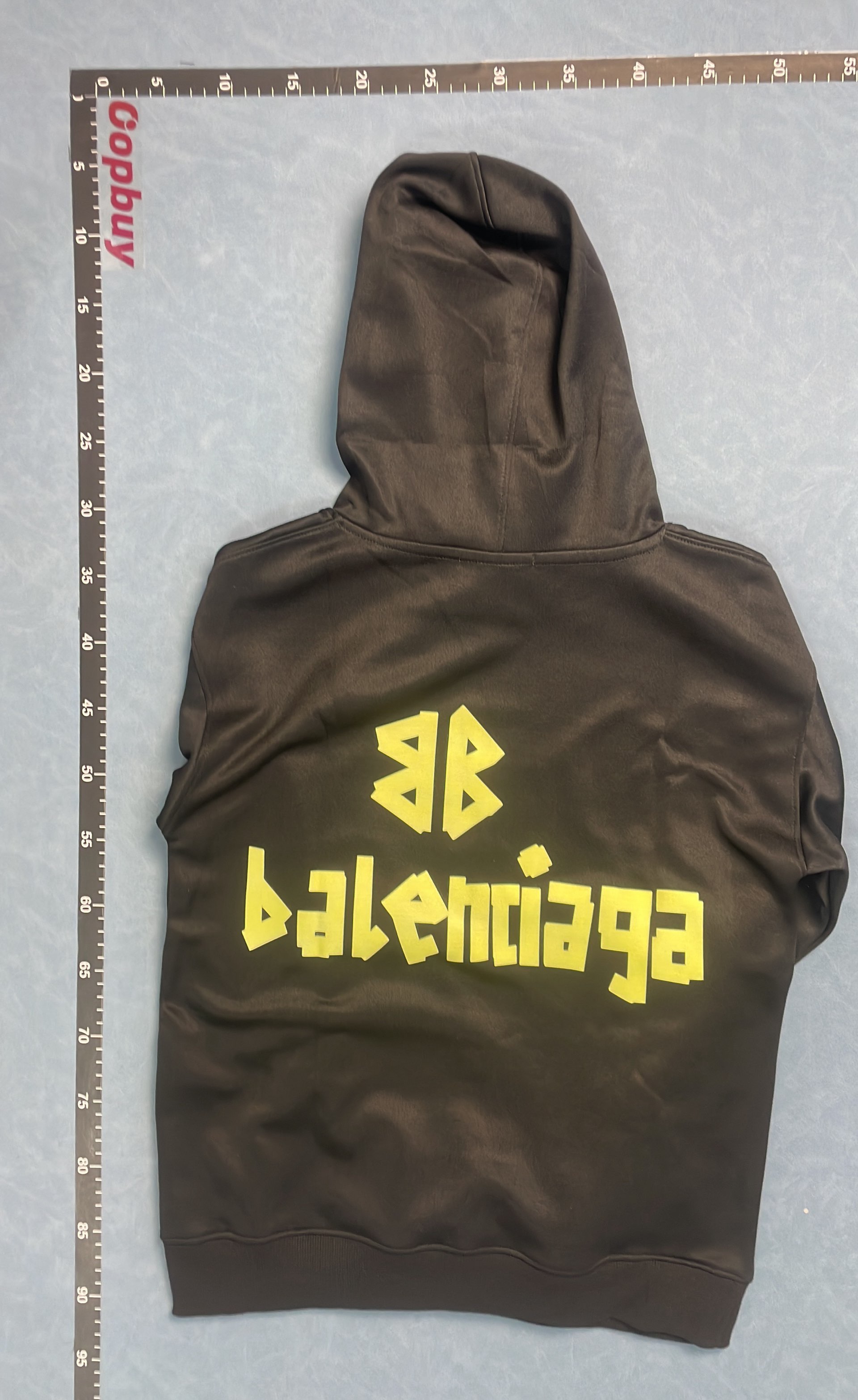Balenciaga Hoodie Sweatshirt Black Logo Print Men's Fashion