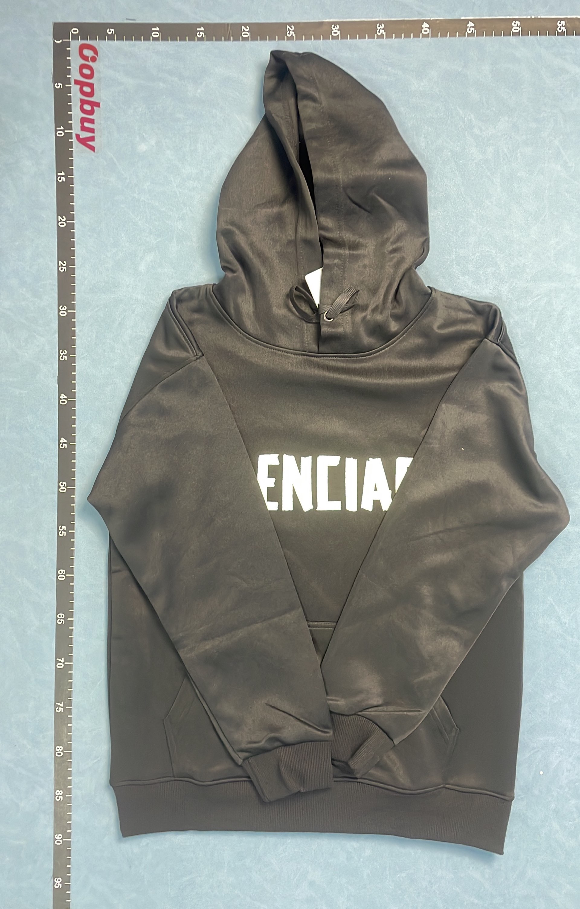 Balenciaga Hoodie Sweatshirt Black Logo Print Men's Fashion