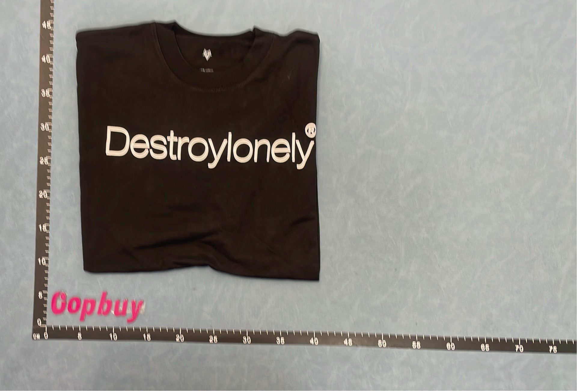 Destroylonely&reg; Black T-Shirt with White Logo