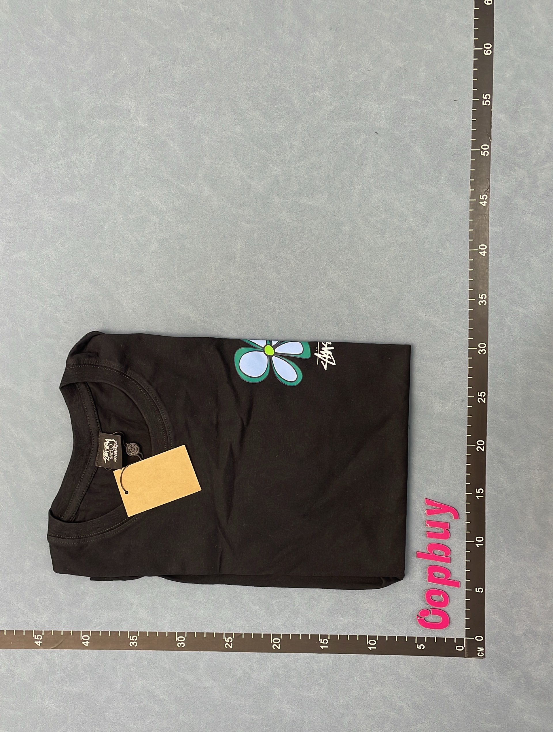 Stussy x Cartoon Character Black T-Shirt
