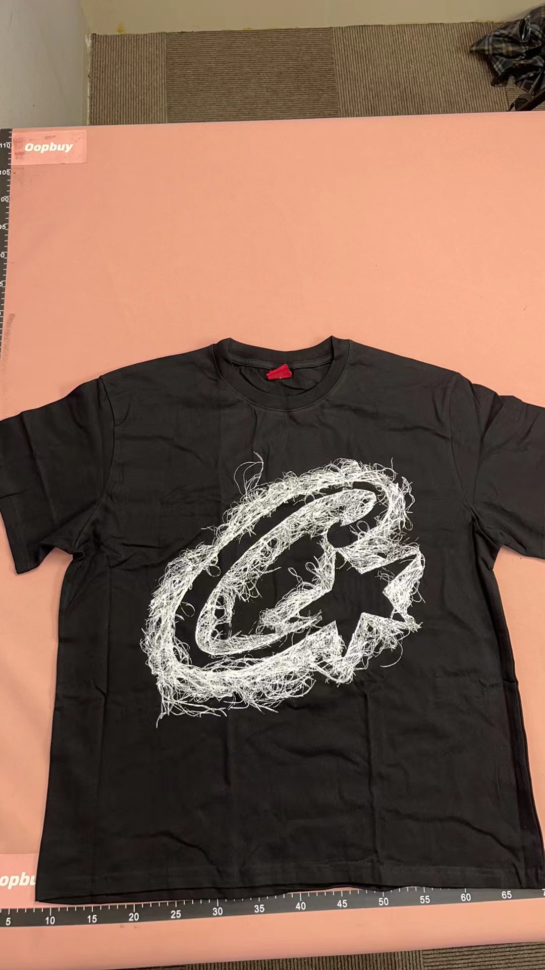 Abstract Brushstroke Black T-Shirt