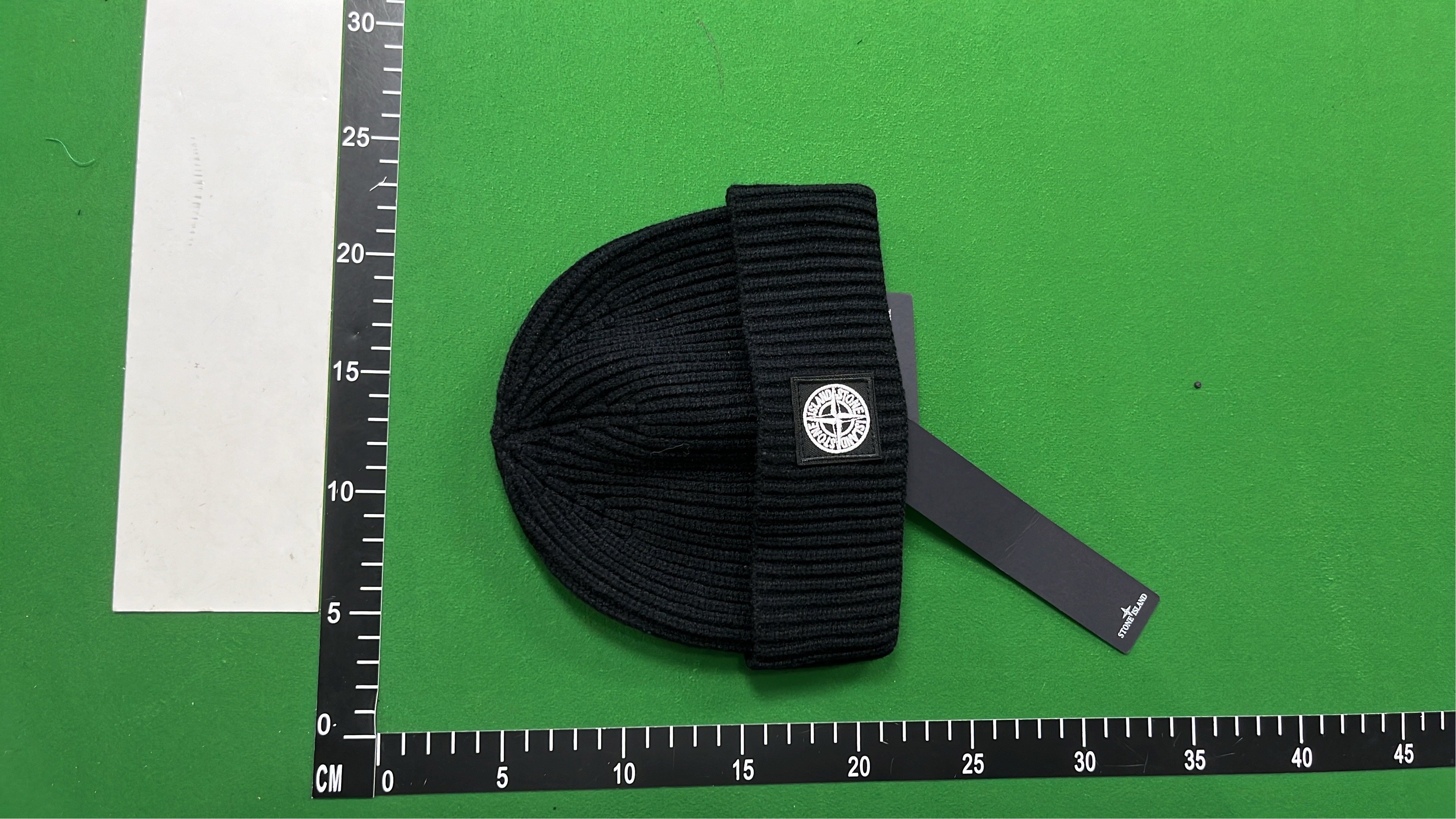 Stone Island Ribbed Knit Beanie Hat