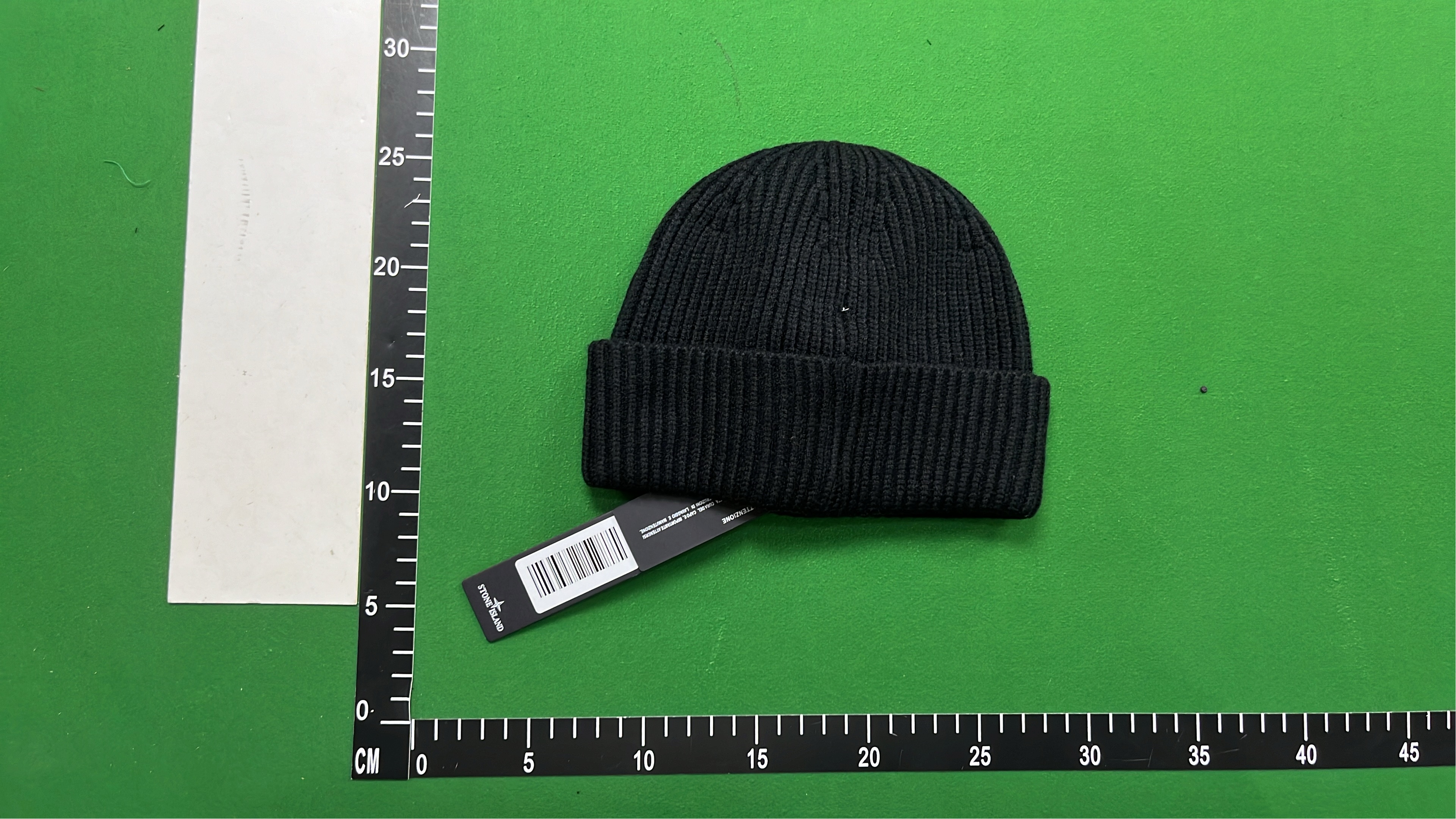Stone Island Ribbed Knit Beanie Hat