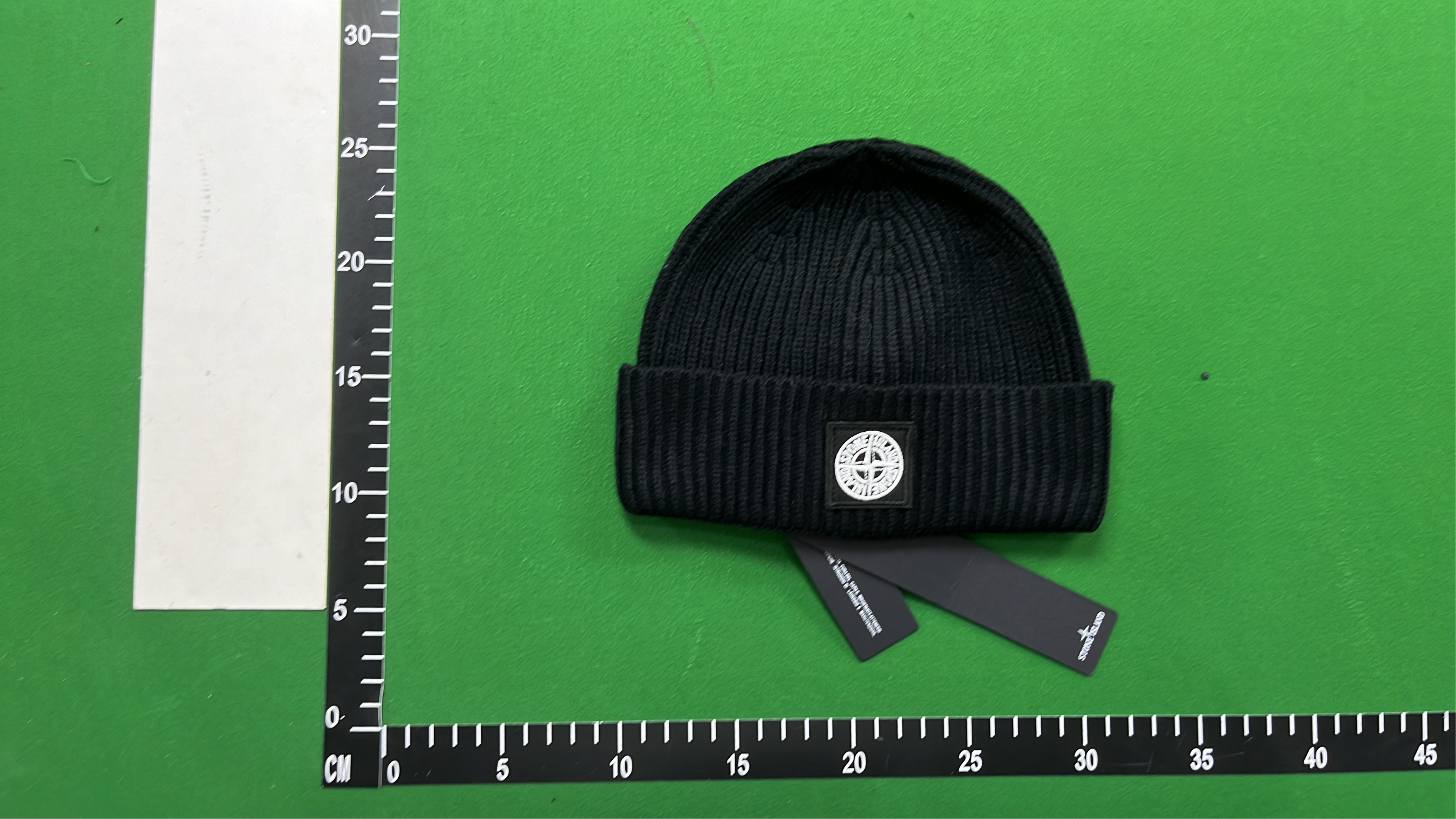 Stone Island Ribbed Knit Beanie Hat