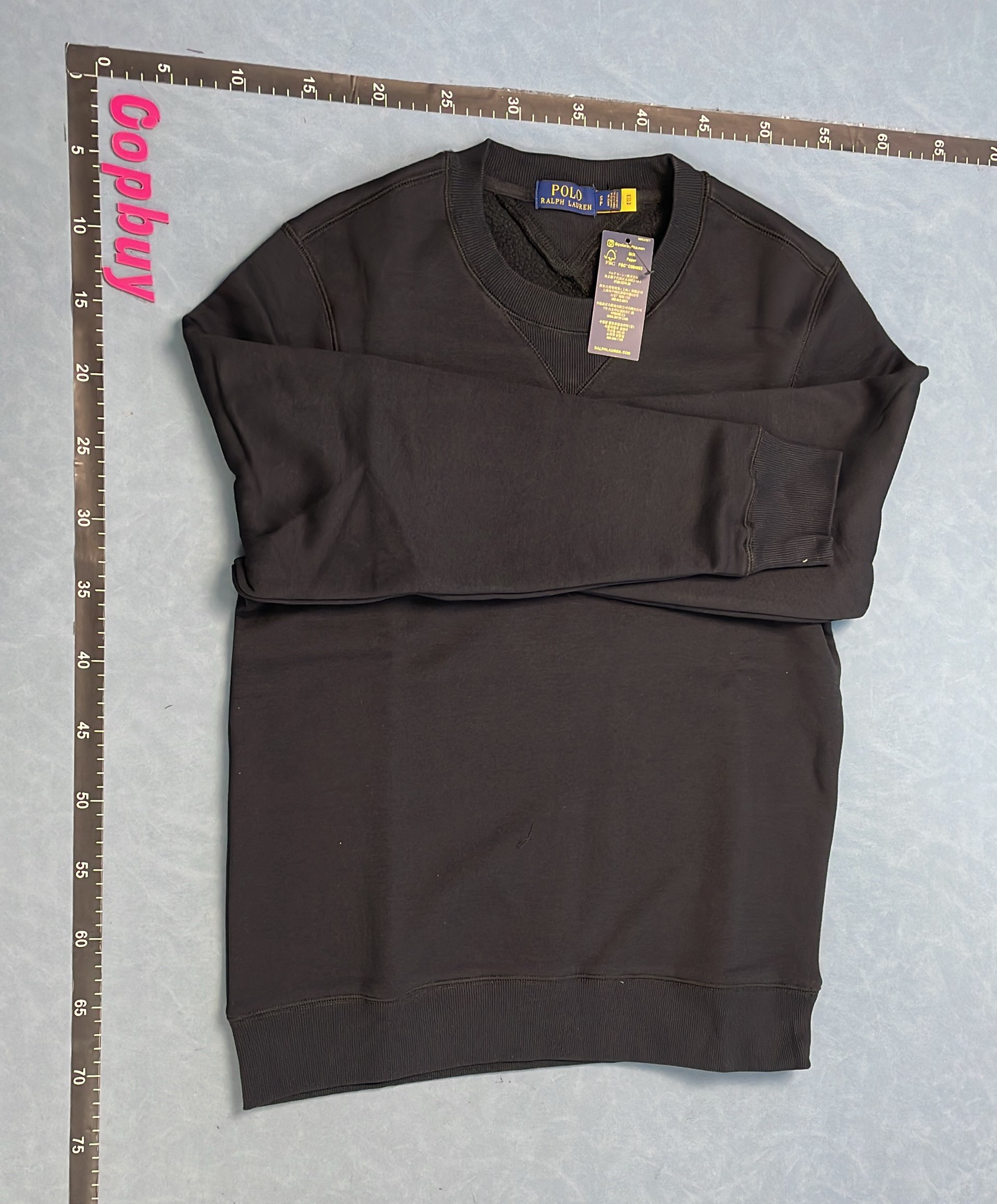 Black Crewneck Sweatshirt for Men and Women