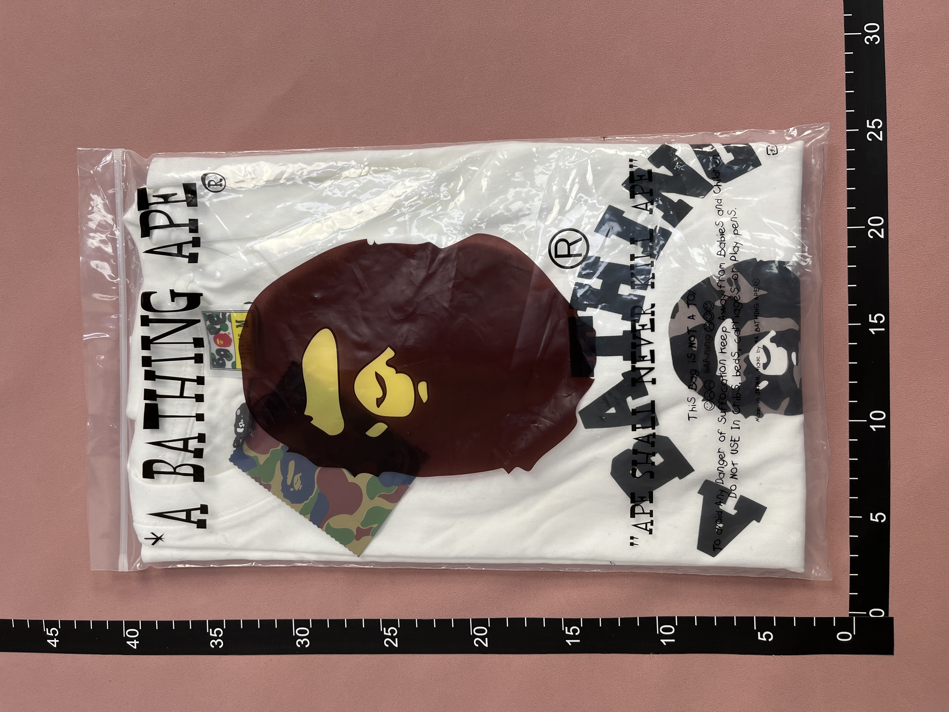 A Bathing Ape Camo Logo T-Shirt