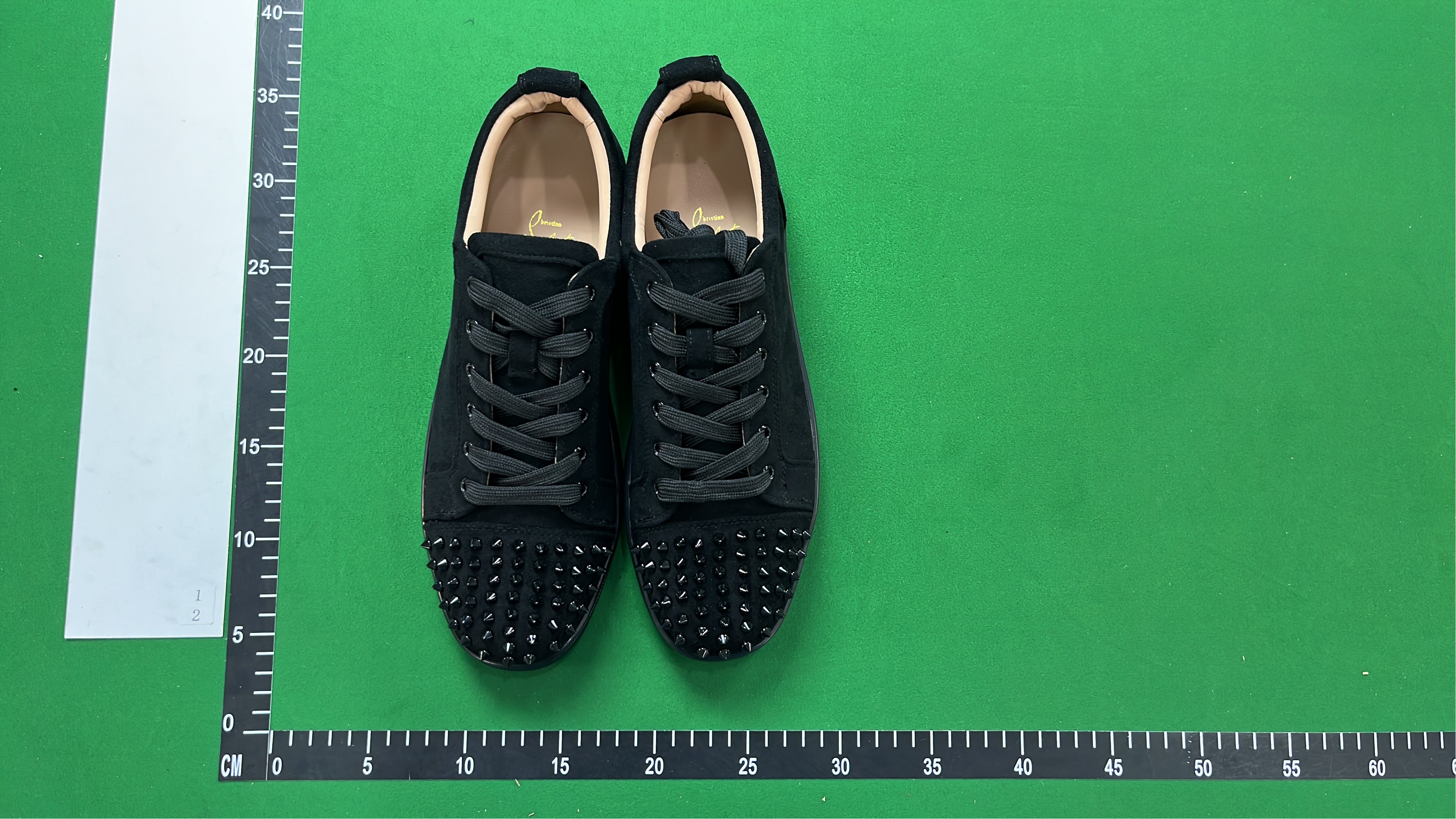 Black Studded Low Top Sneakers