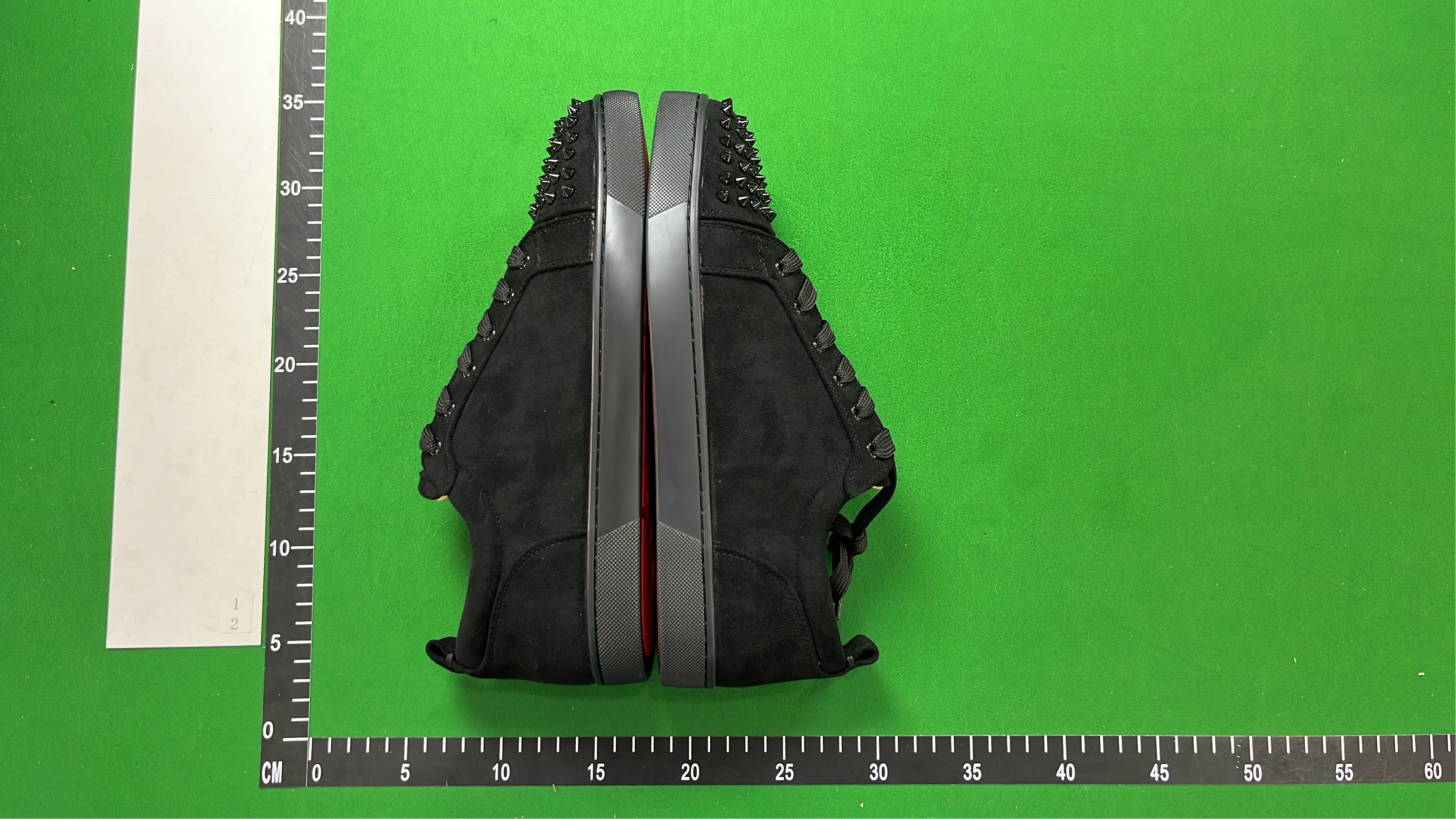 Black Studded Low Top Sneakers