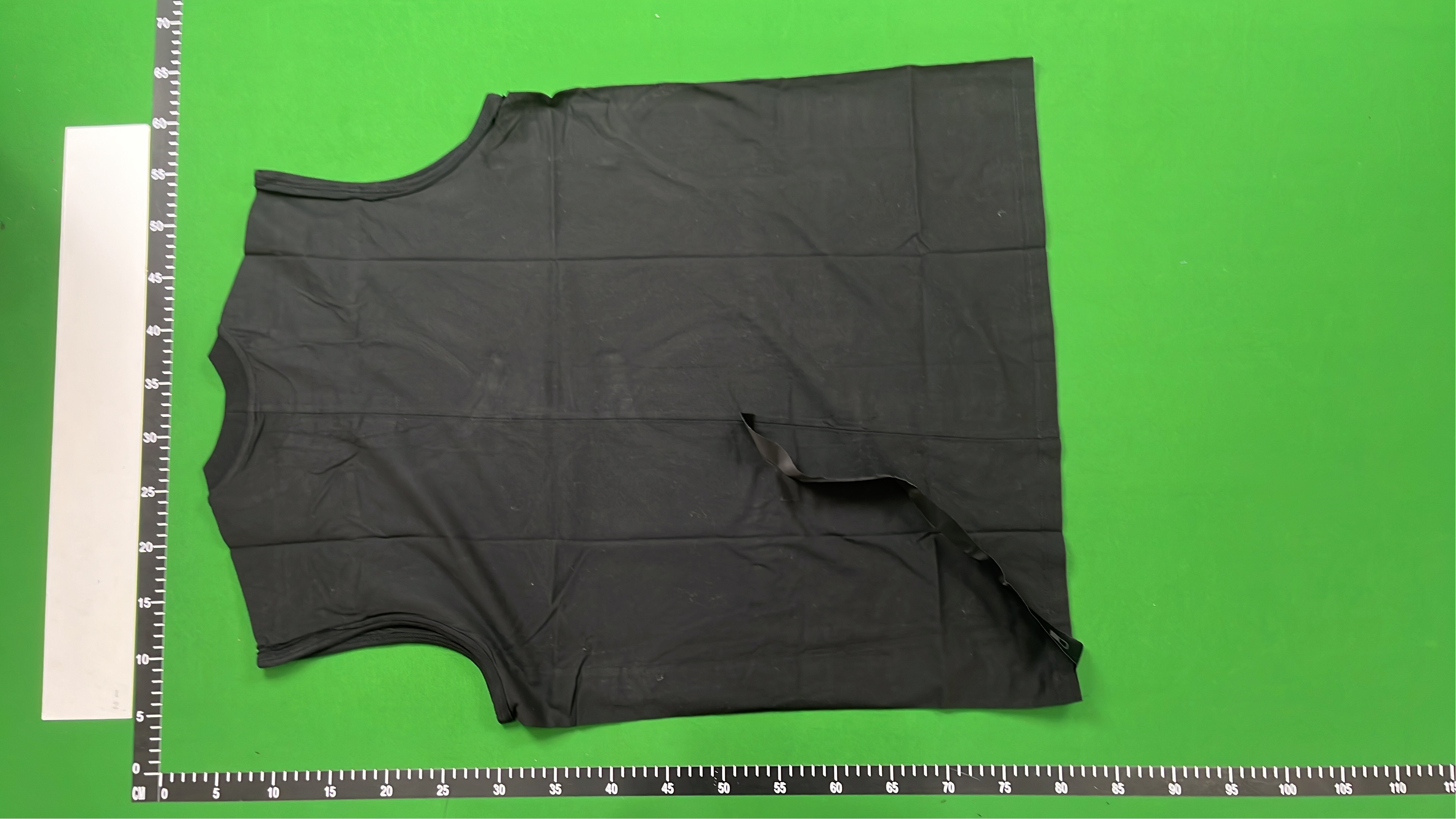 DKKR Black Sleeveless Tank Top with Logo and Drawstring