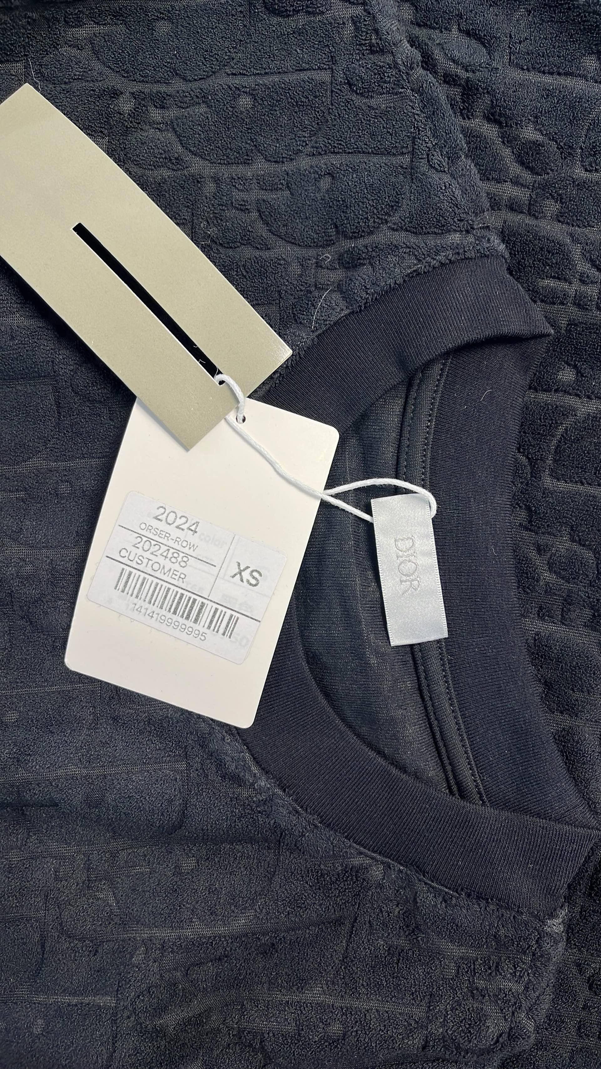 Dior Black Monogram T-Shirt for Men