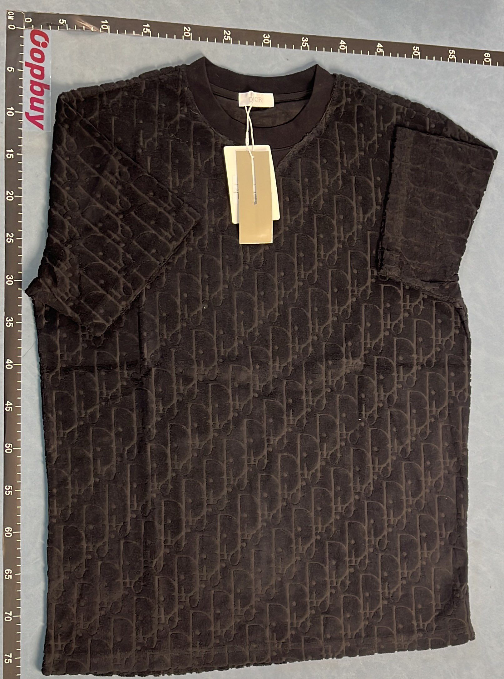 Dior Black Monogram T-Shirt for Men