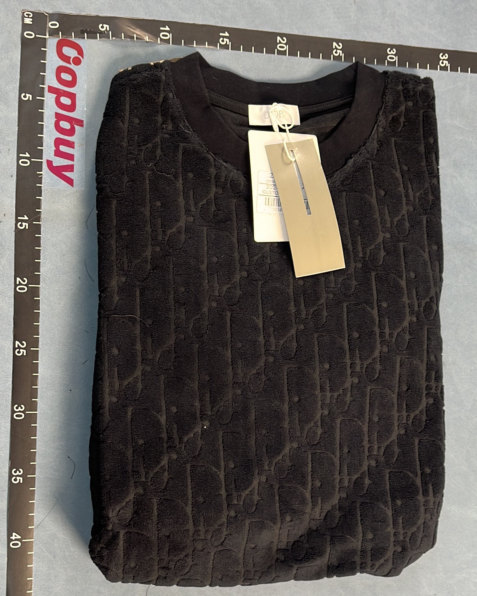 Dior Black Monogram T-Shirt for Men