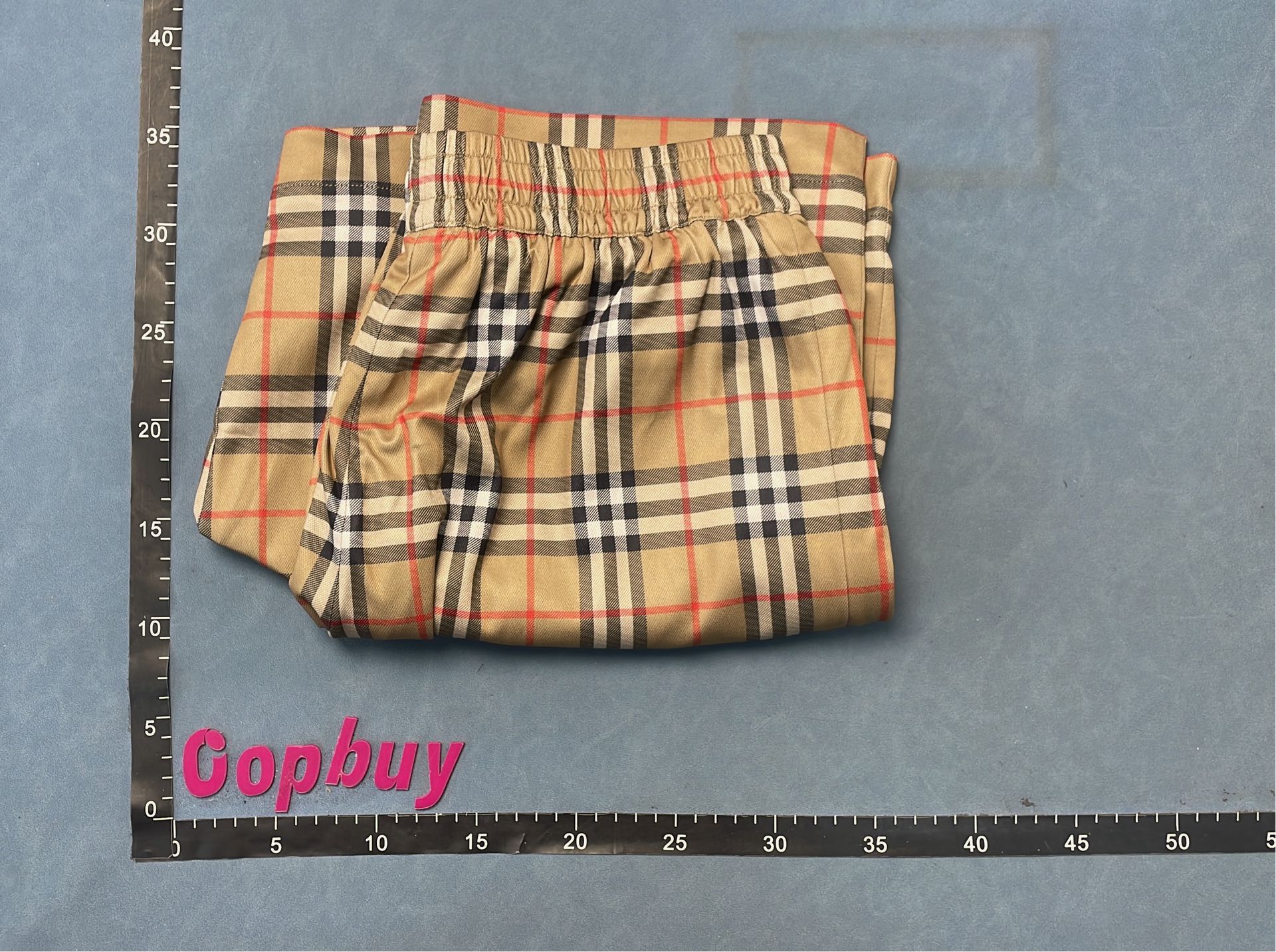 Classic Check Scarf in Beige and Red