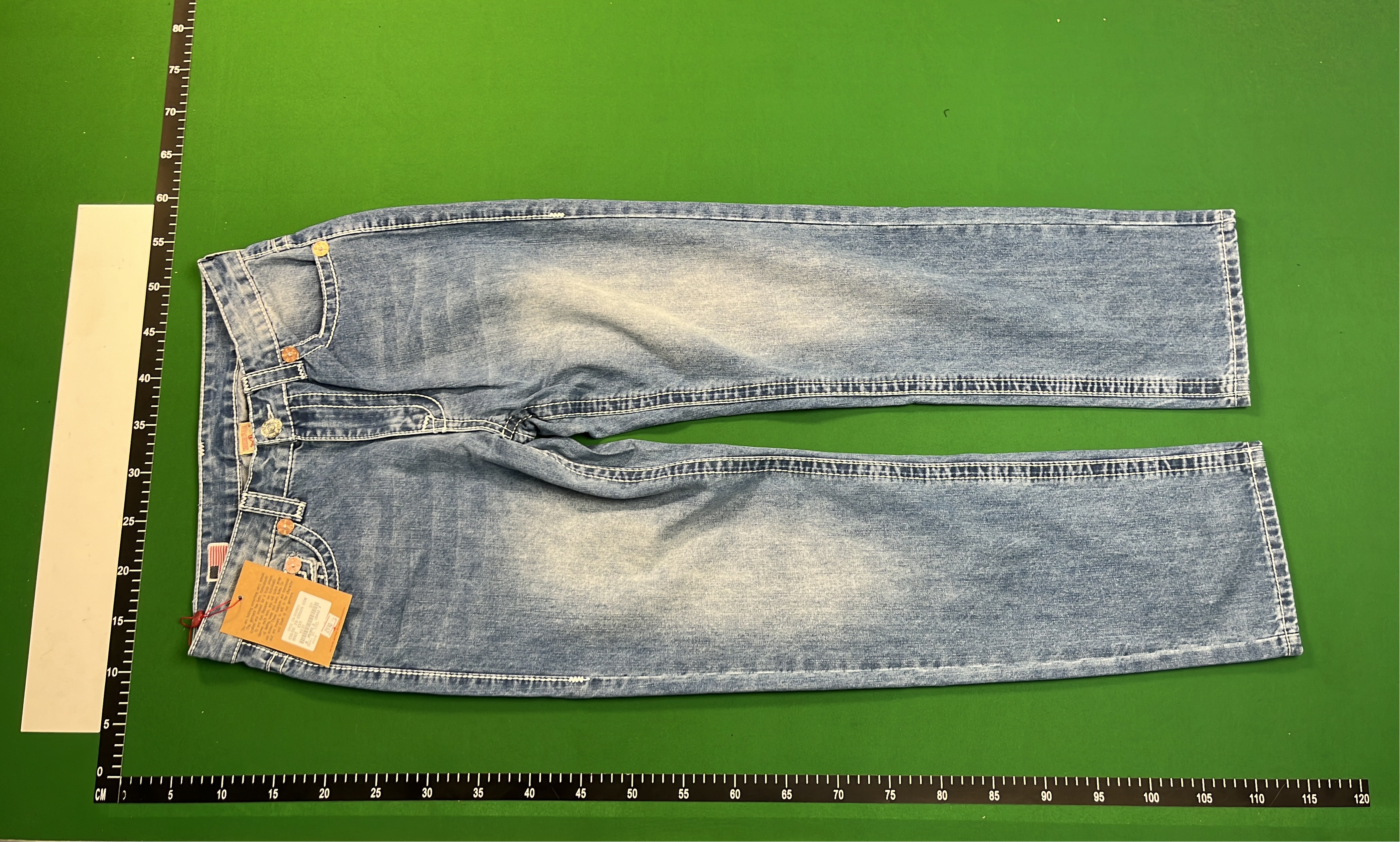 True Religion Black Jeans with White Stitching M2918