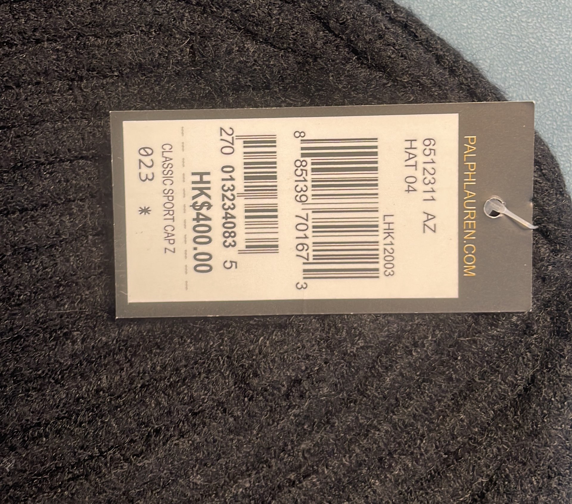 Polo Ralph Lauren Maroon Ribbed Knit Beanie Hat