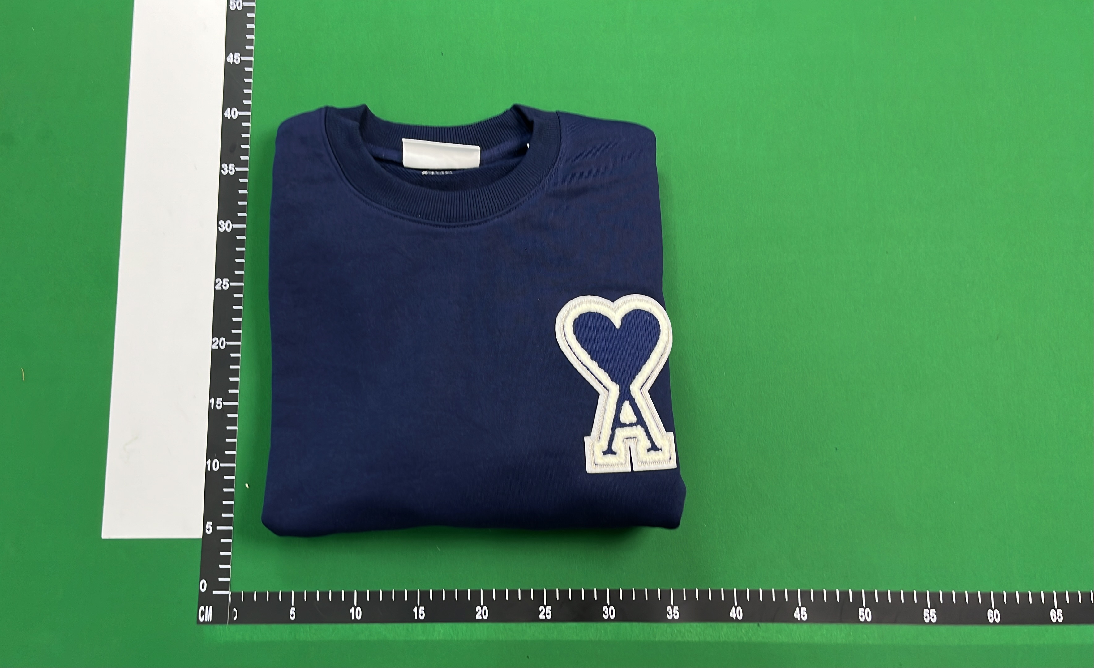 AMI Black Sweatshirt with Heart Logo