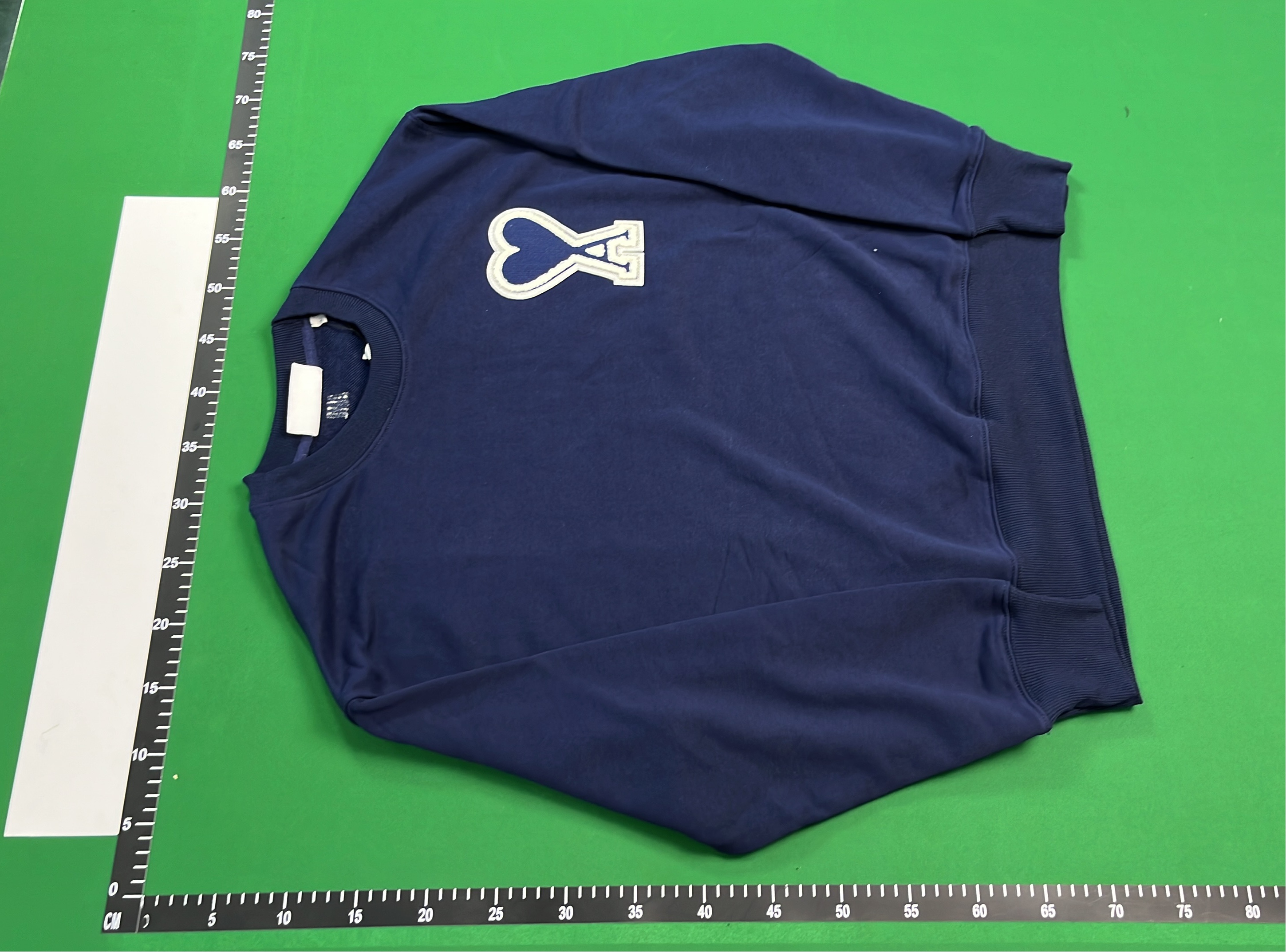 AMI Black Sweatshirt with Heart Logo
