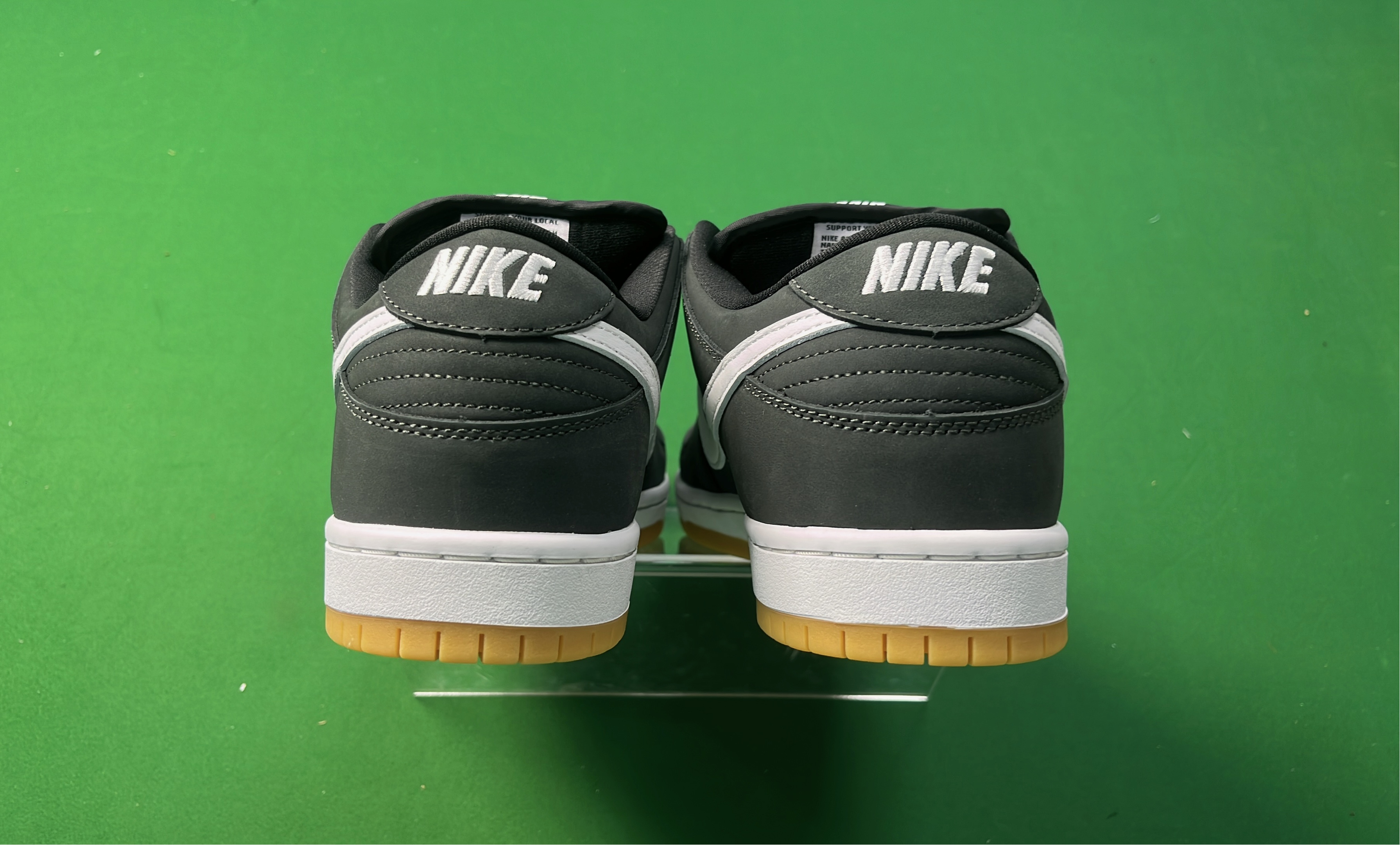 Nike Dunk Low Black White Gum Sole Sneakers