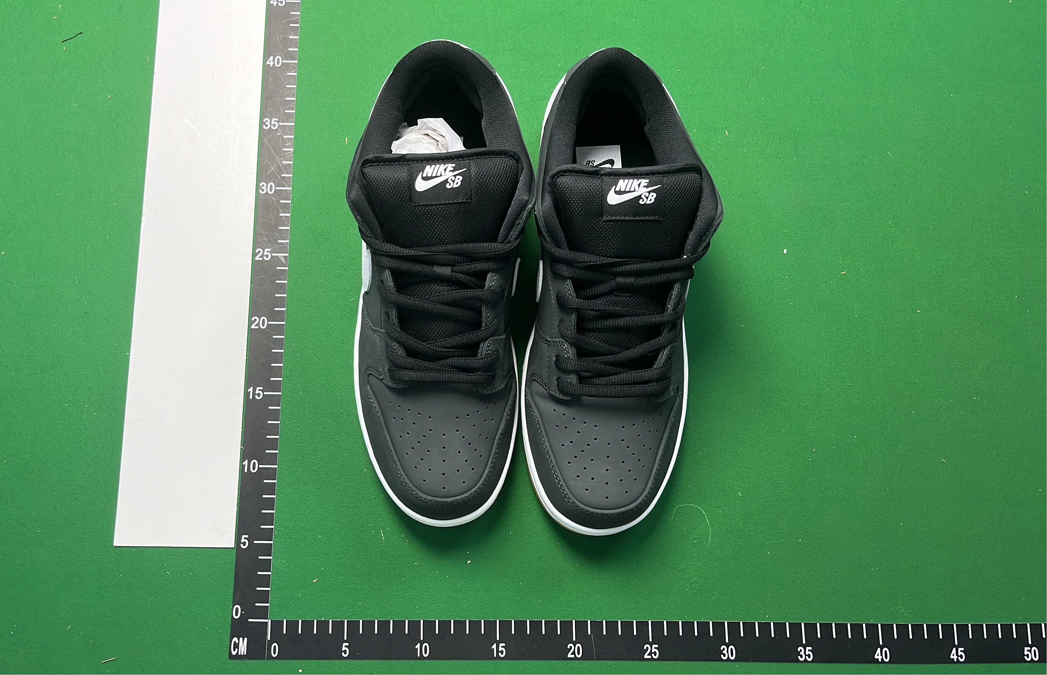 Nike Dunk Low Black White Gum Sole Sneakers