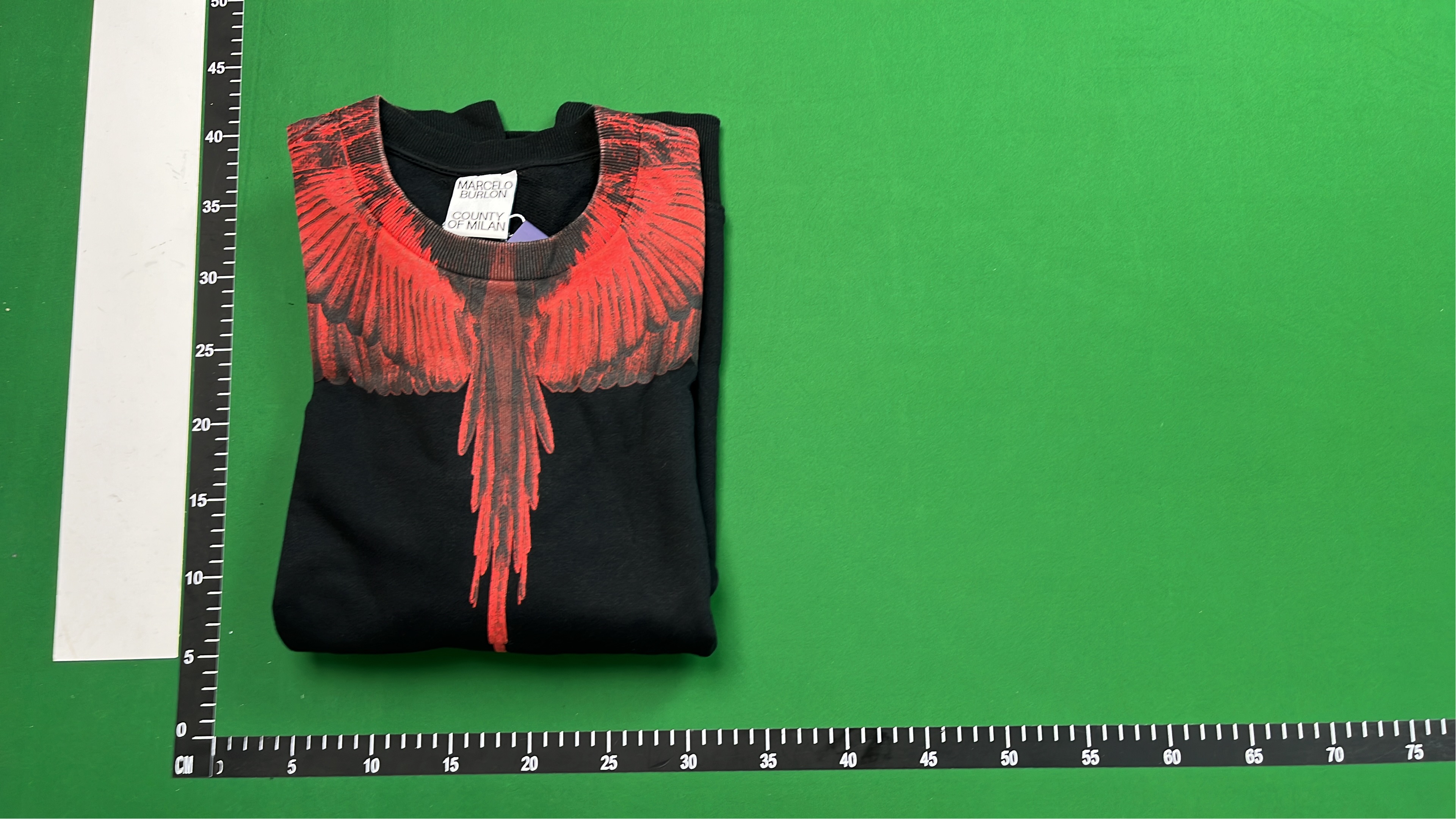 Marcelo Burlon Wings Print Hoodie - Black