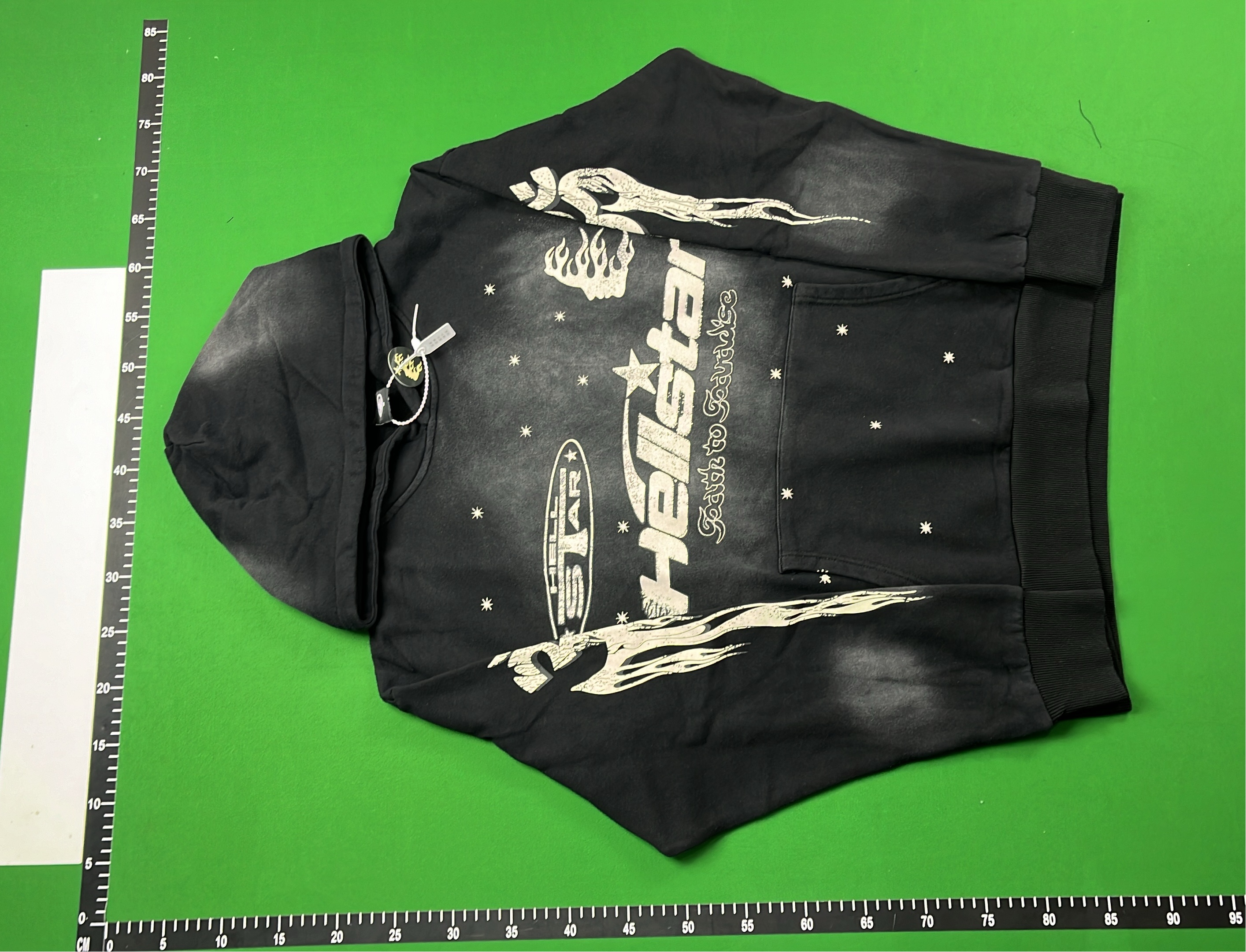 Hellstar Hoodie and Pants Set - Flame Design Sweatshirt & Joggers