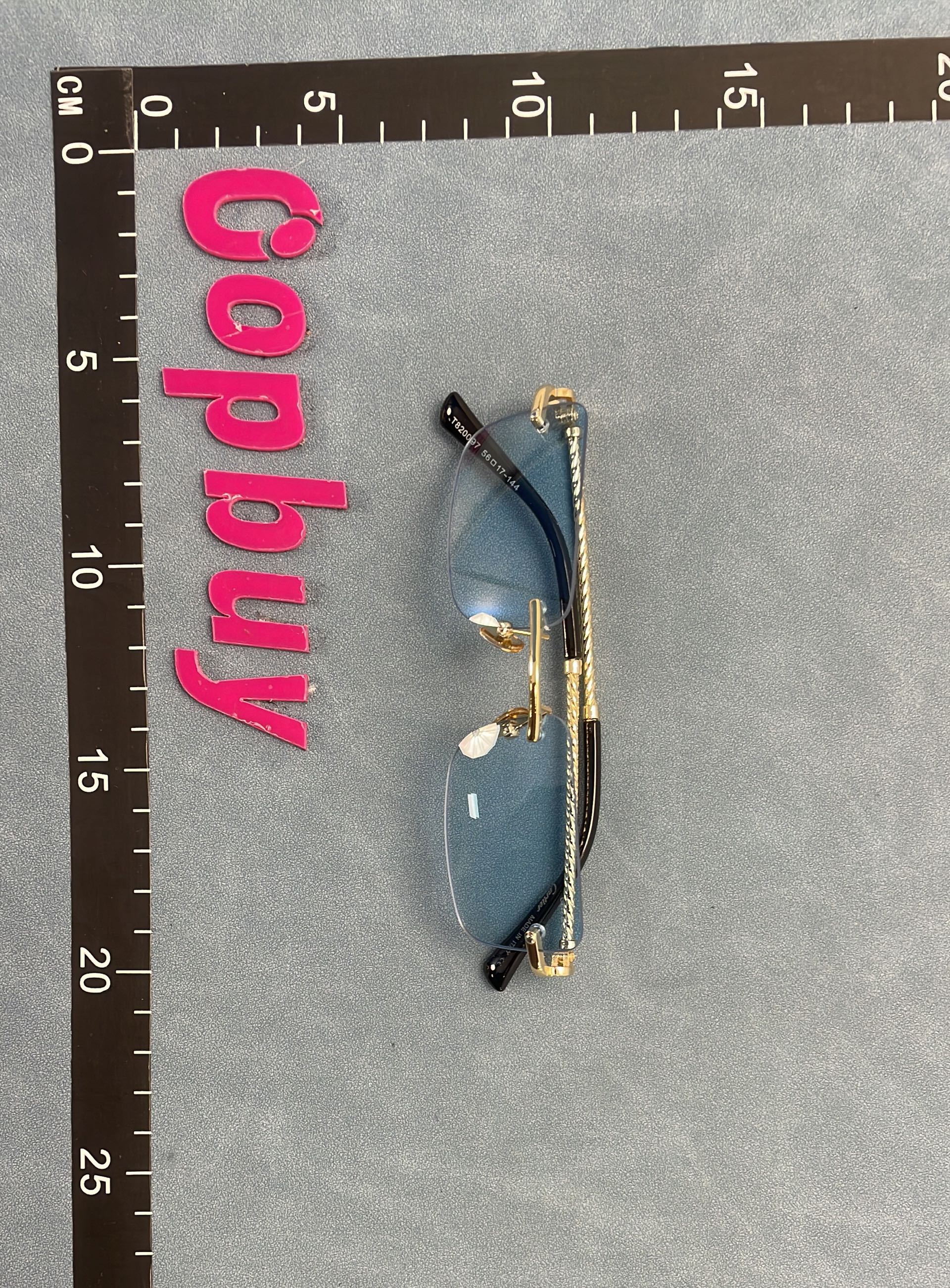 Cartier Sunglasses with Gold Frame and Brown Lenses