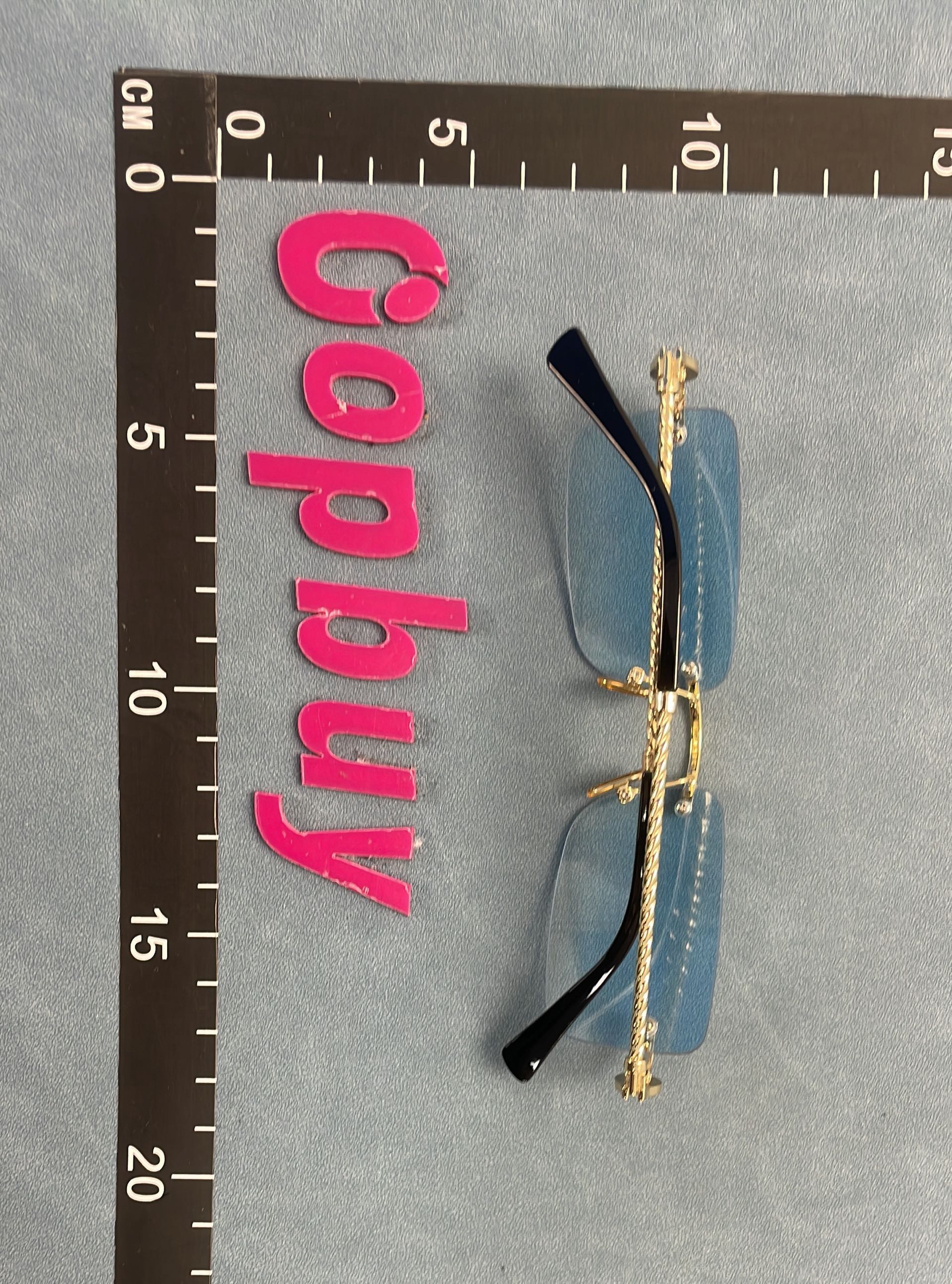 Cartier Sunglasses with Gold Frame and Brown Lenses