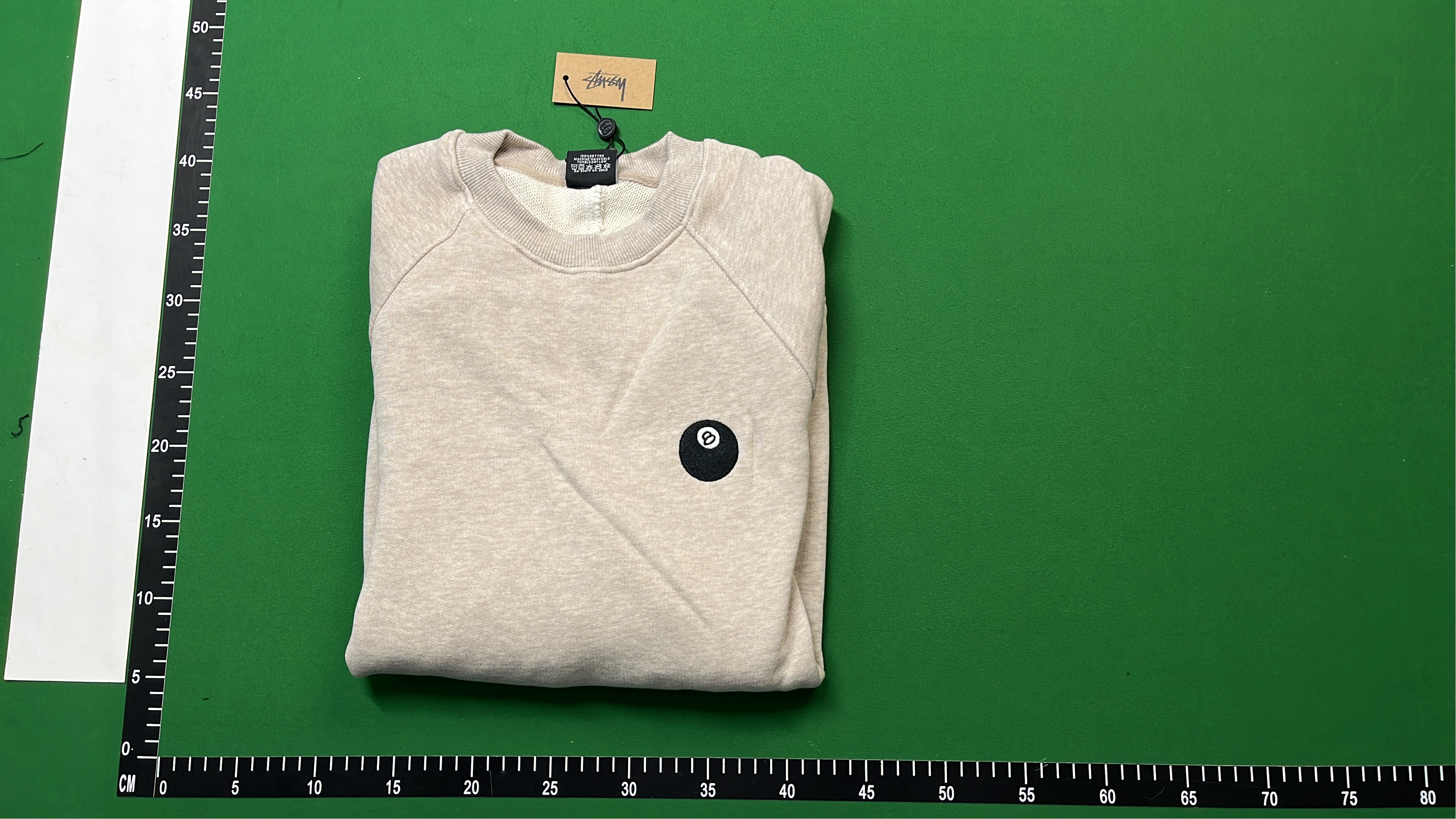 Minimalist Crewneck Sweatshirt in Beige, Blue, and Olive Green