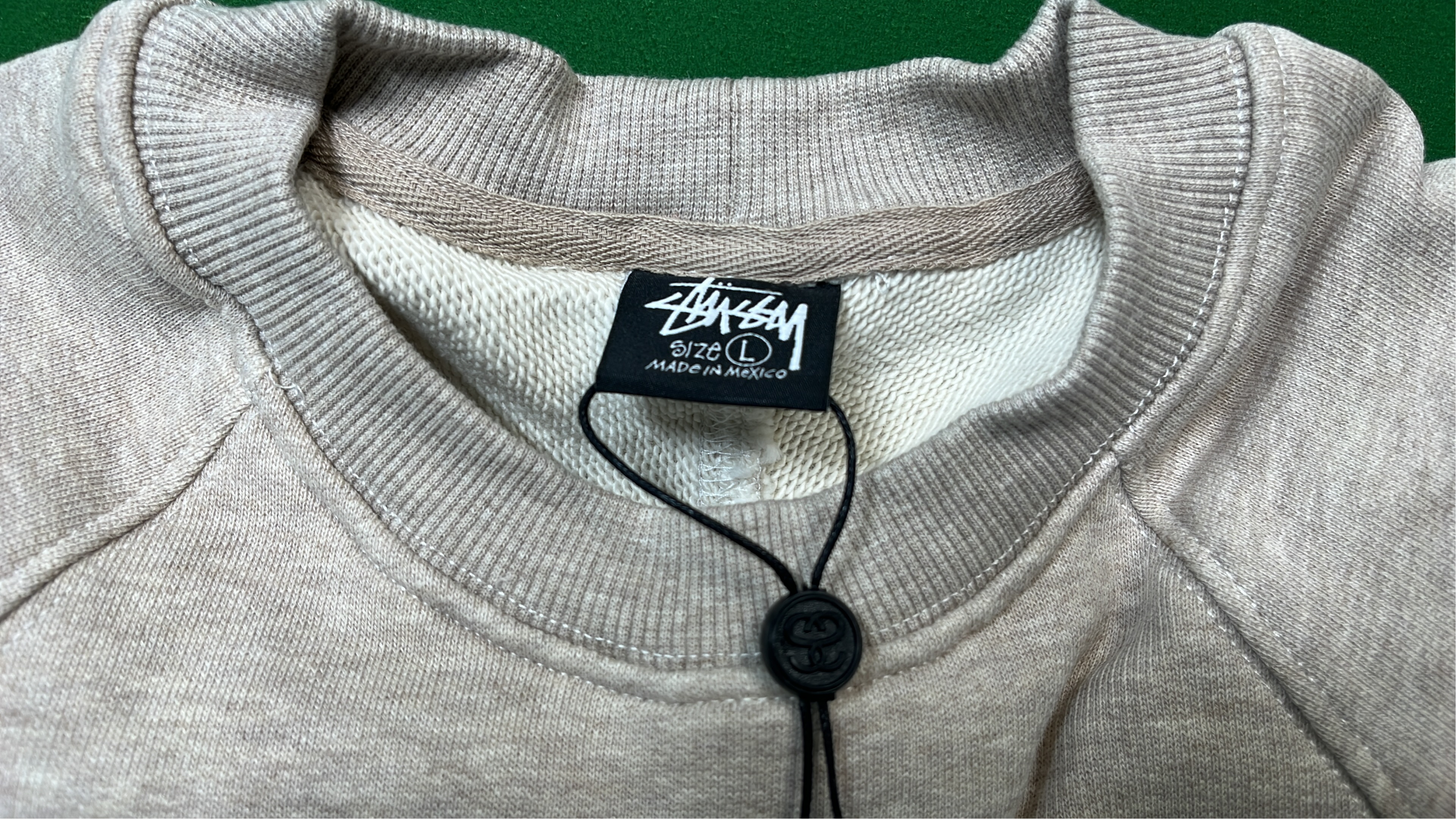 Minimalist Crewneck Sweatshirt in Beige, Blue, and Olive Green
