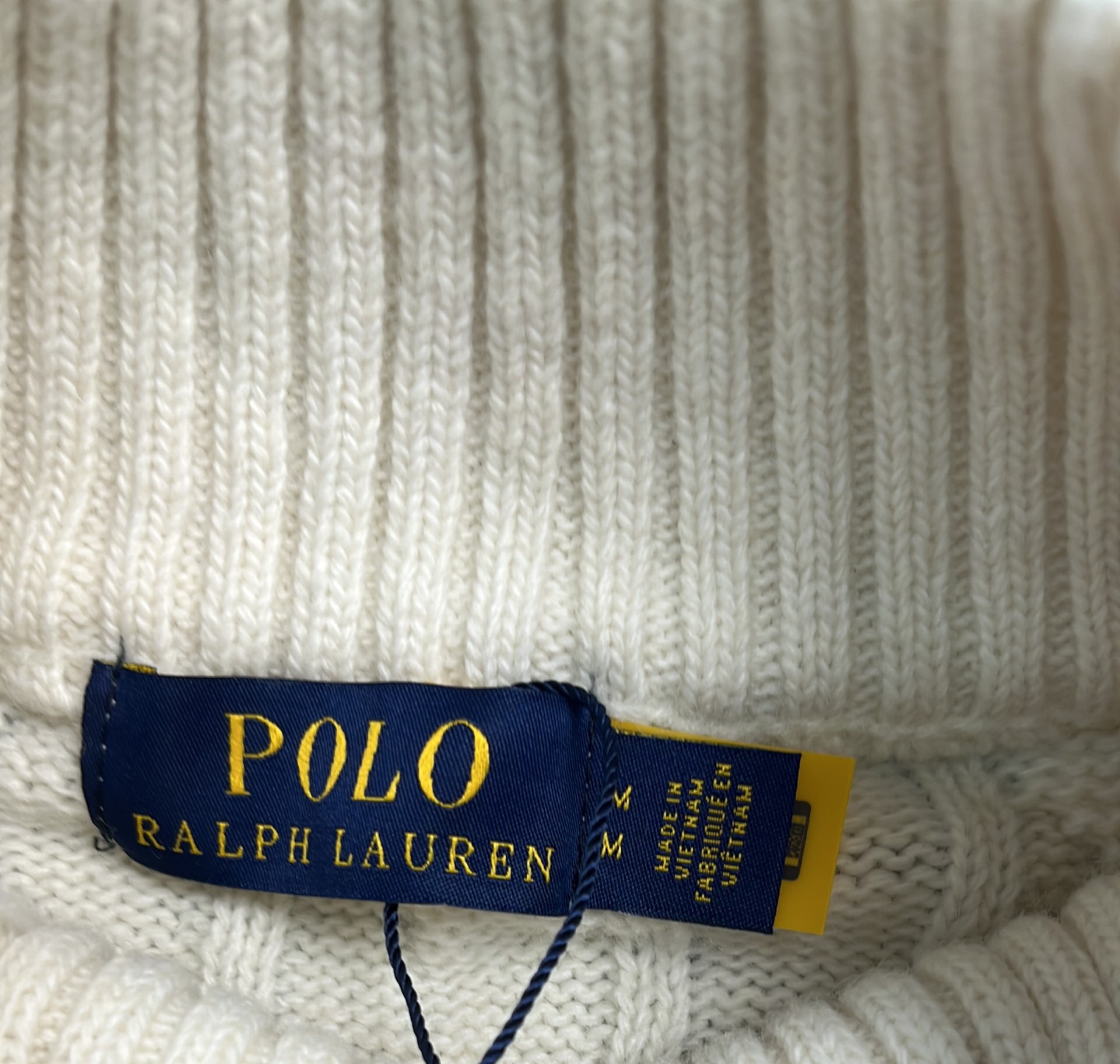 Men's Gray Cable Knit Sweater - Classic Fit