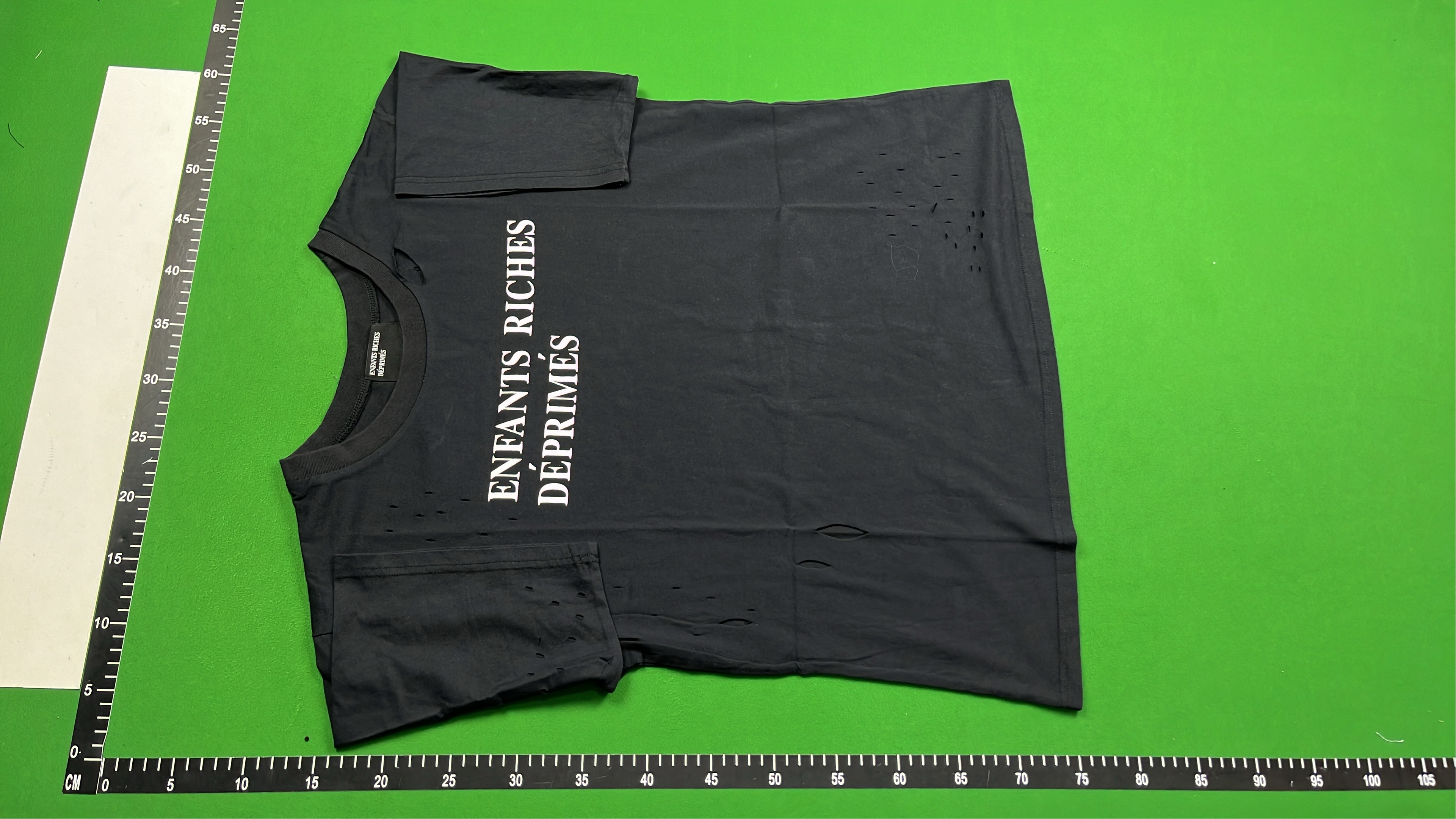 Enfants Riches D&eacute;prim&eacute;s Black T-Shirt with Bold White Logo