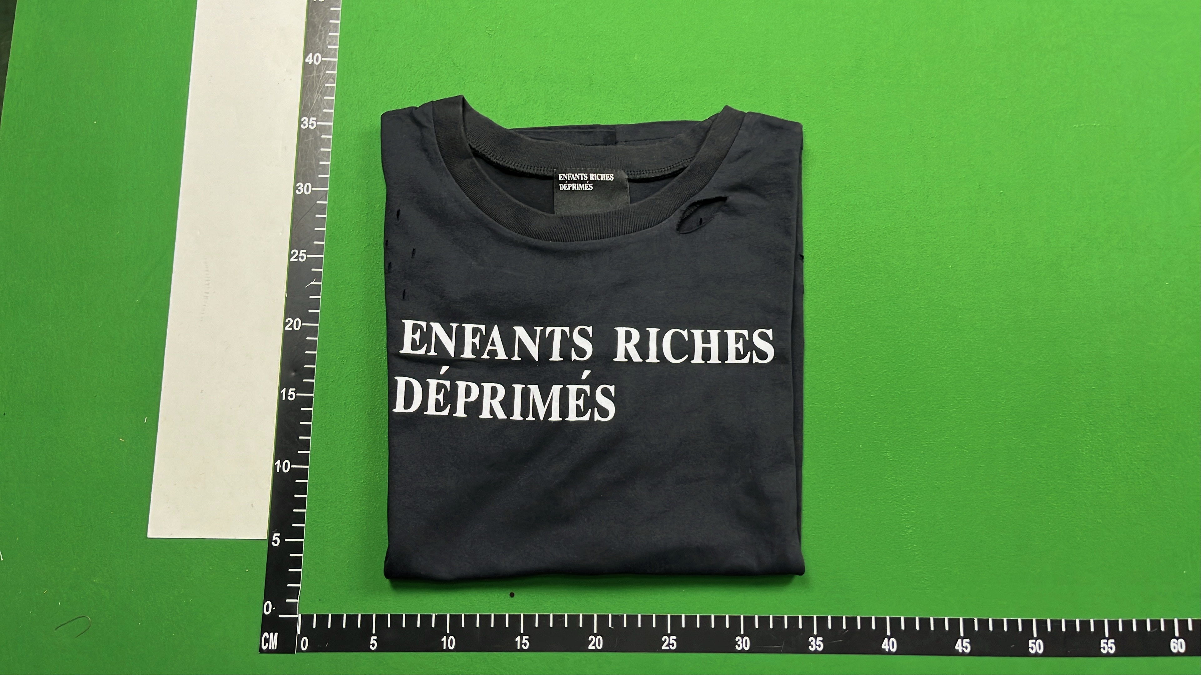 Enfants Riches D&eacute;prim&eacute;s Black T-Shirt with Bold White Logo