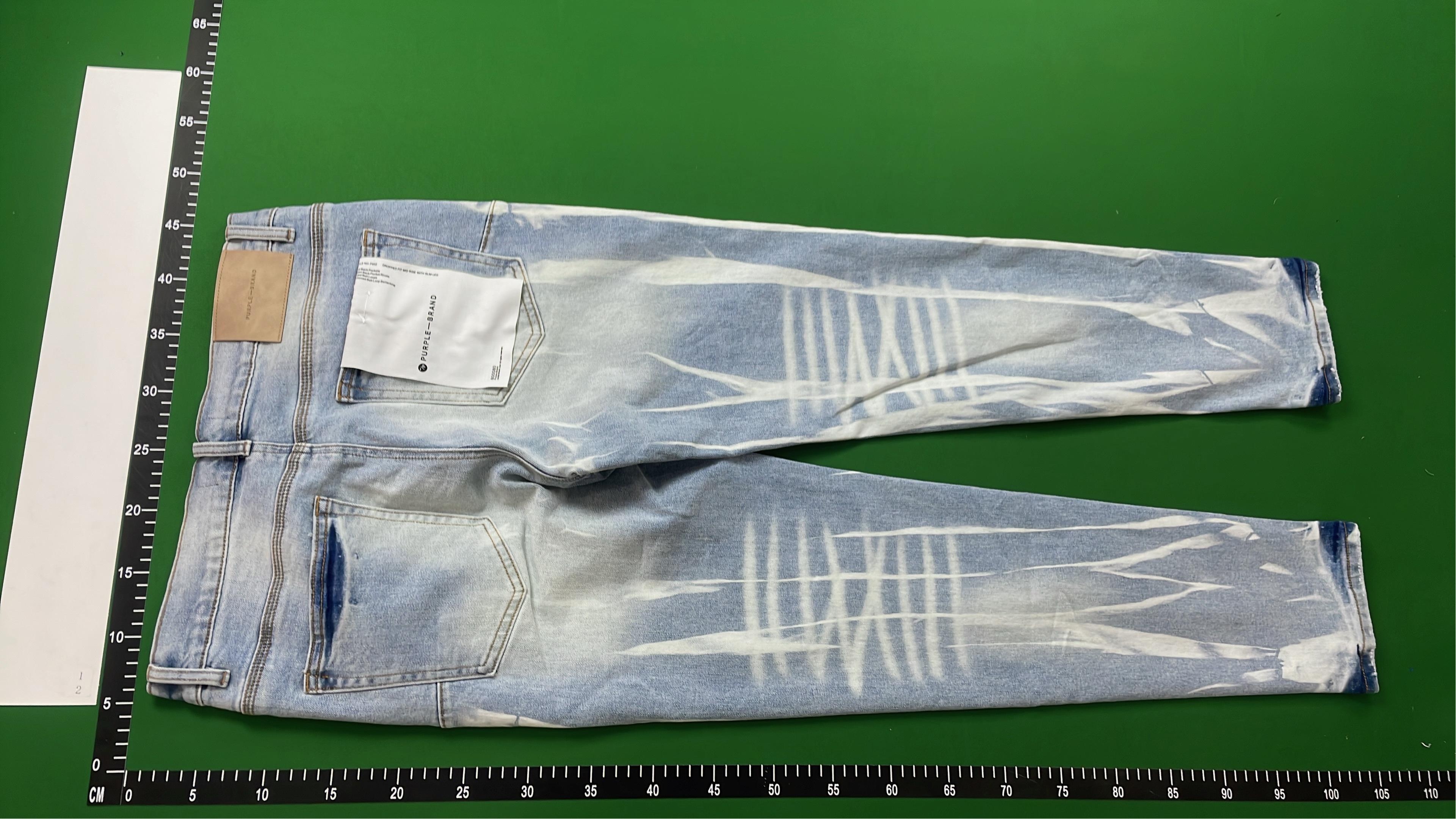 Purple Denim Jeans for Men - Stylish Slim Fit with Distressed Details