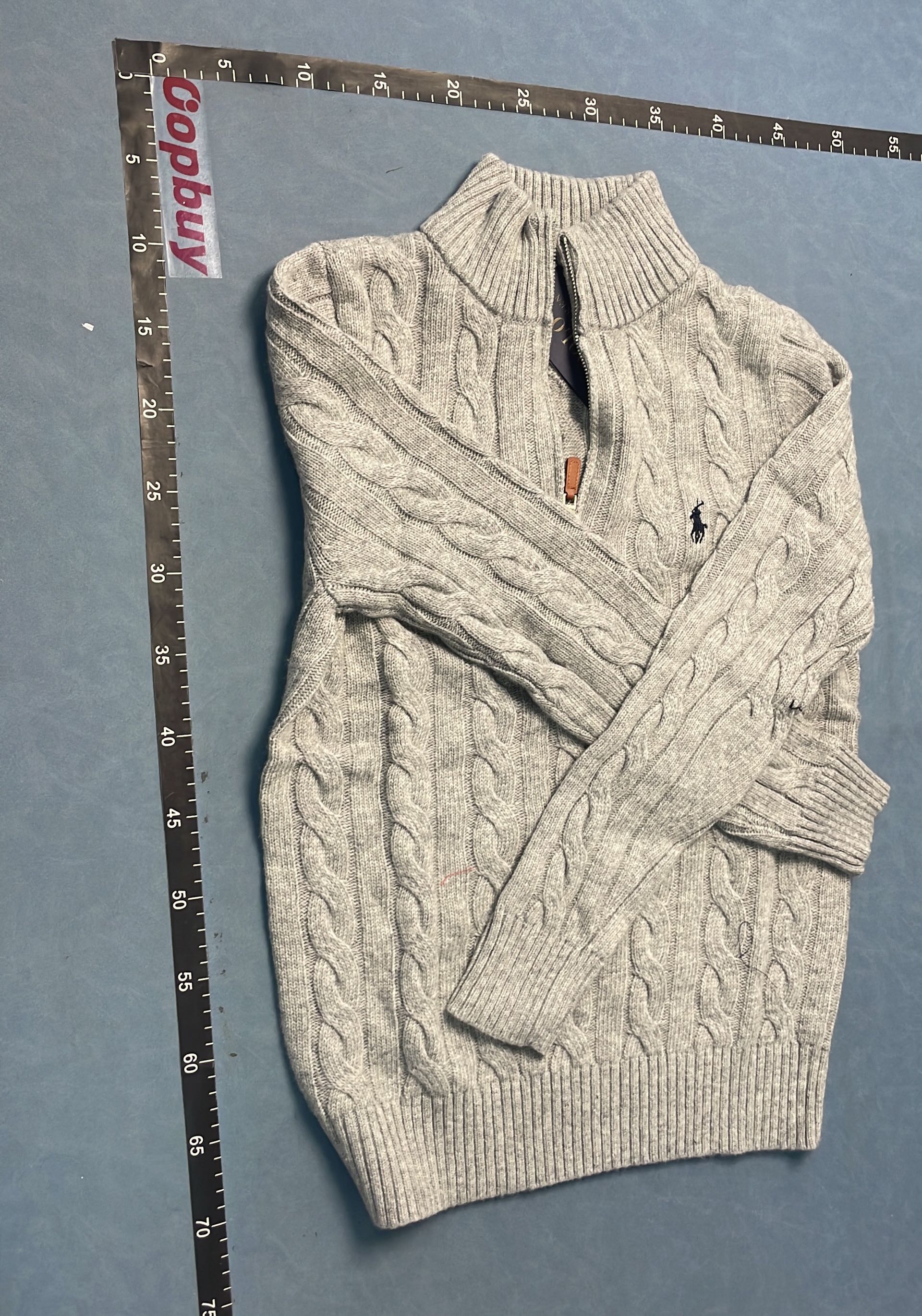 Men's Cable Knit Half-Zip Sweater in Classic Colors