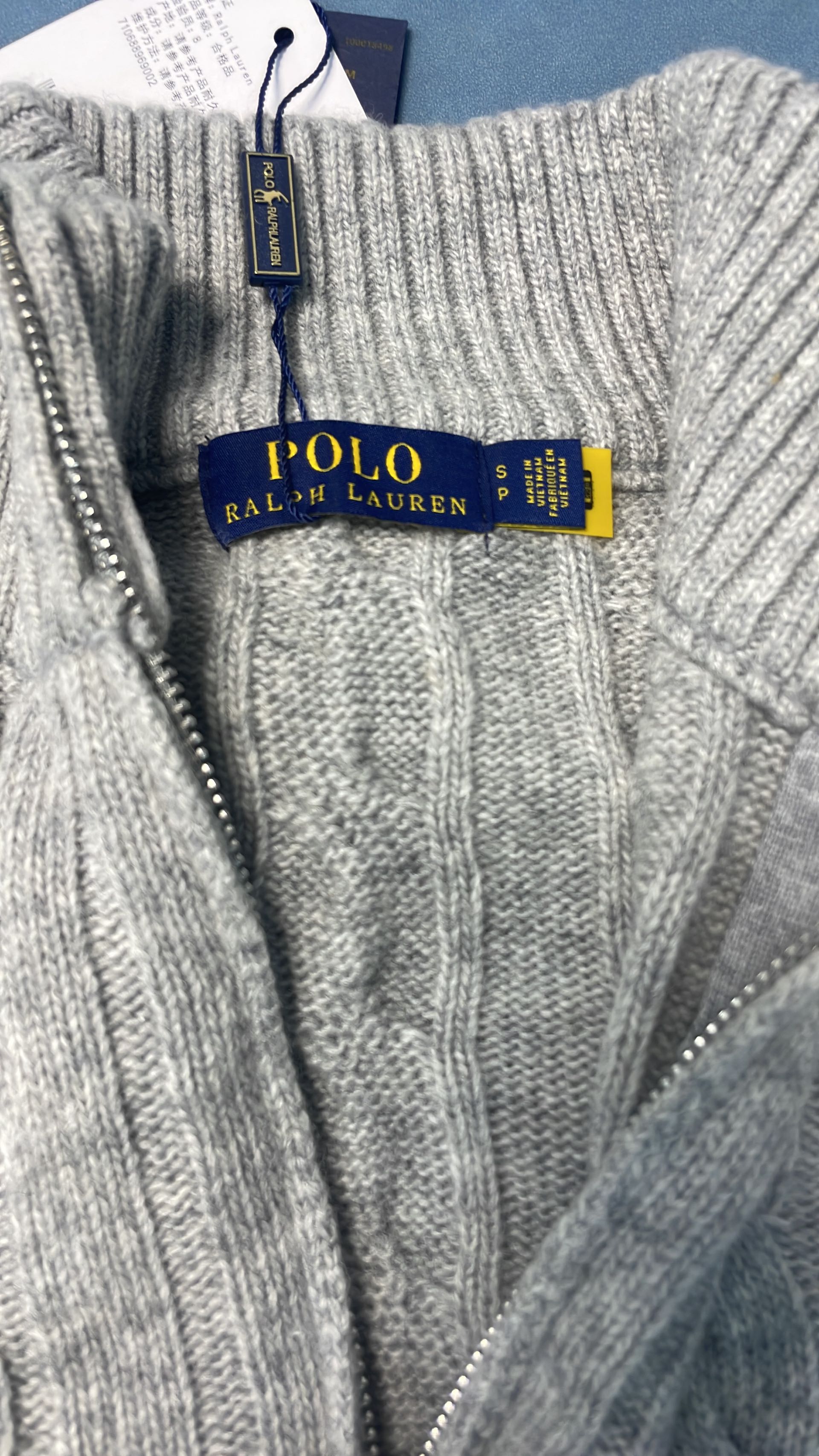 Men's Cable Knit Half-Zip Sweater in Classic Colors