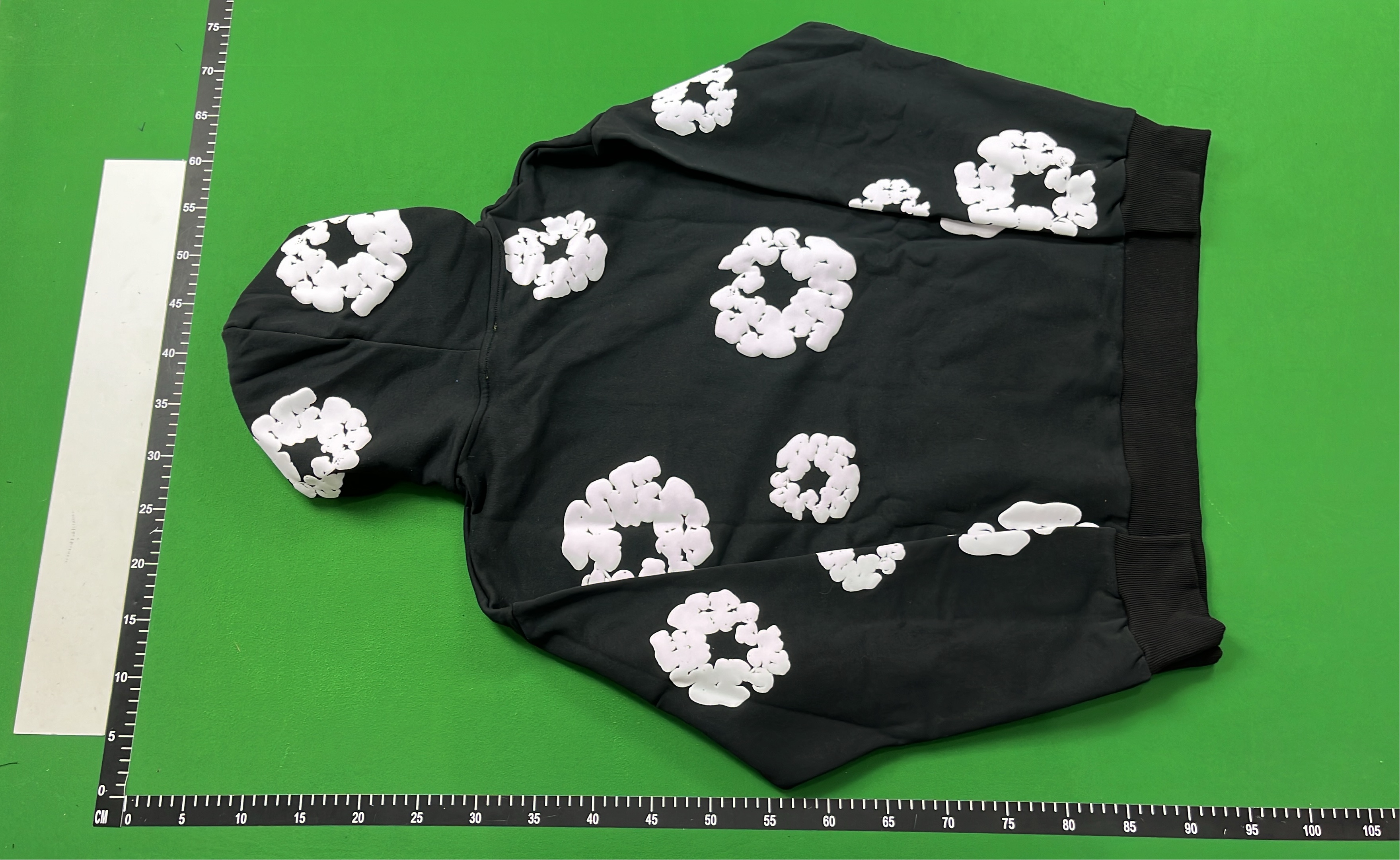 Red T-Shirt with White Floral Pattern